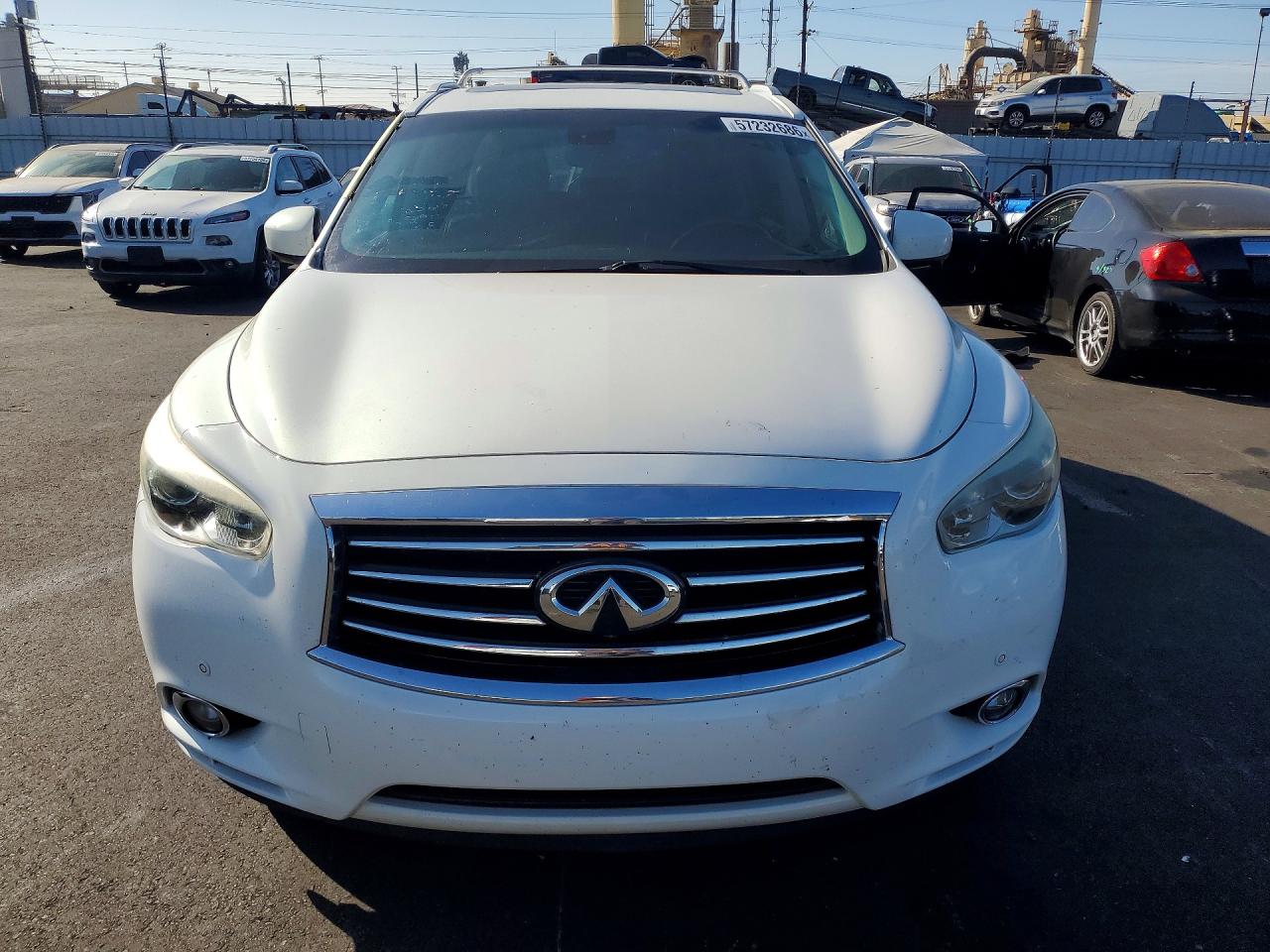 2014 Infiniti Qx60 Base White vin: 5N1AL0MN9EC523326