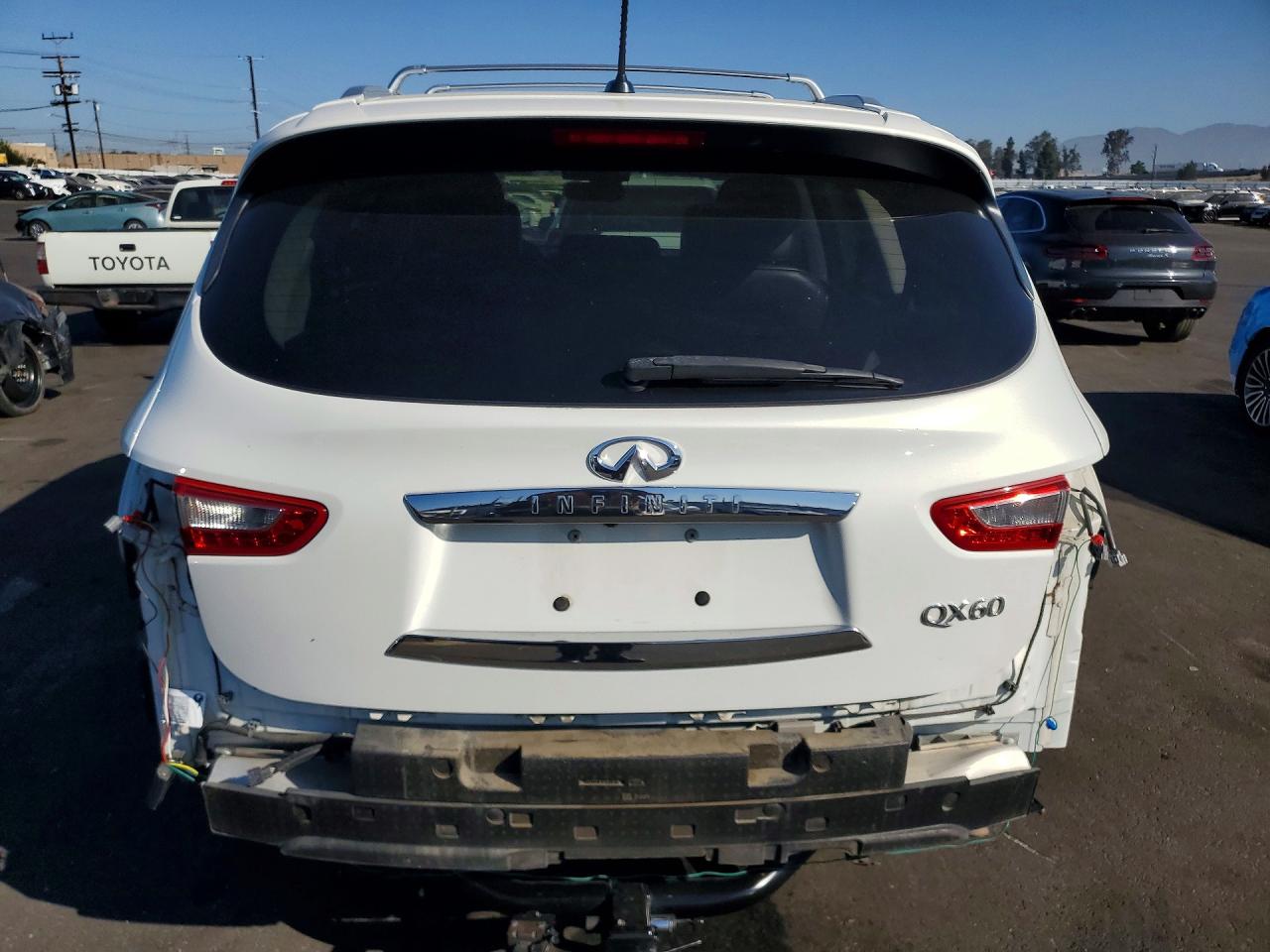 2014 Infiniti Qx60 Base White vin: 5N1AL0MN9EC523326