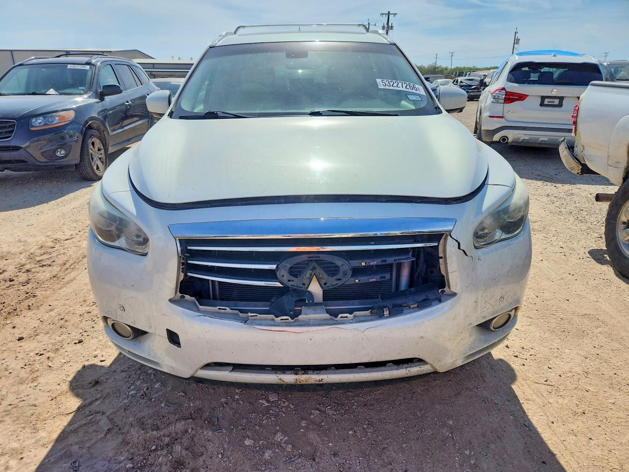 2014 Infiniti Qx60 Base White vin: 5N1AL0MN9EC540112