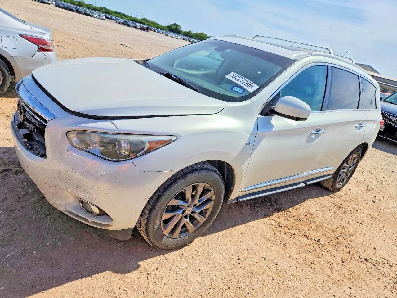 2014 Infiniti Qx60 Base White vin: 5N1AL0MN9EC540112