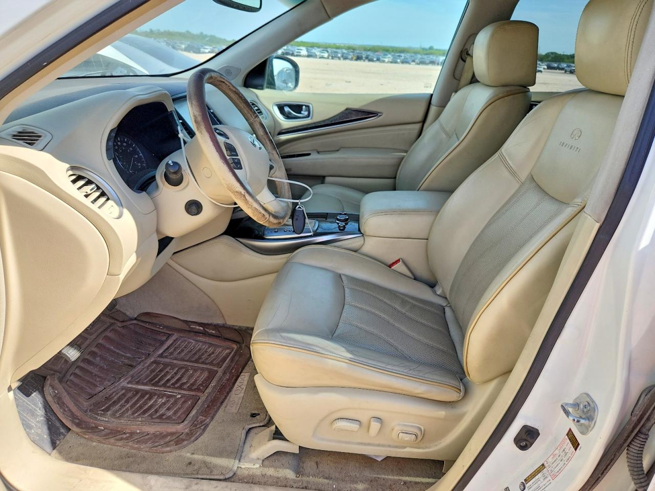 2014 Infiniti Qx60 Base White vin: 5N1AL0MN9EC540112