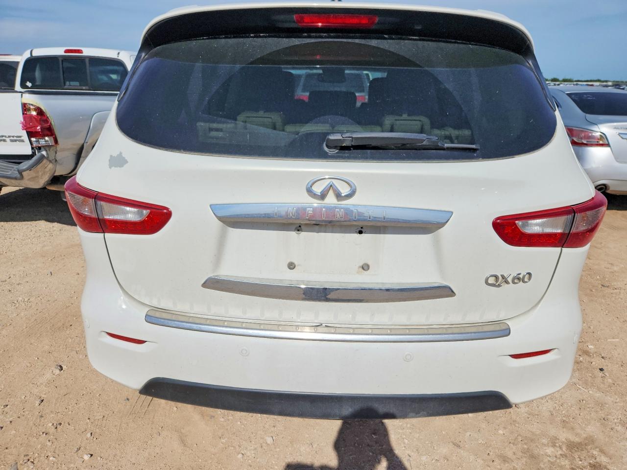 2014 Infiniti Qx60 Base White vin: 5N1AL0MN9EC540112