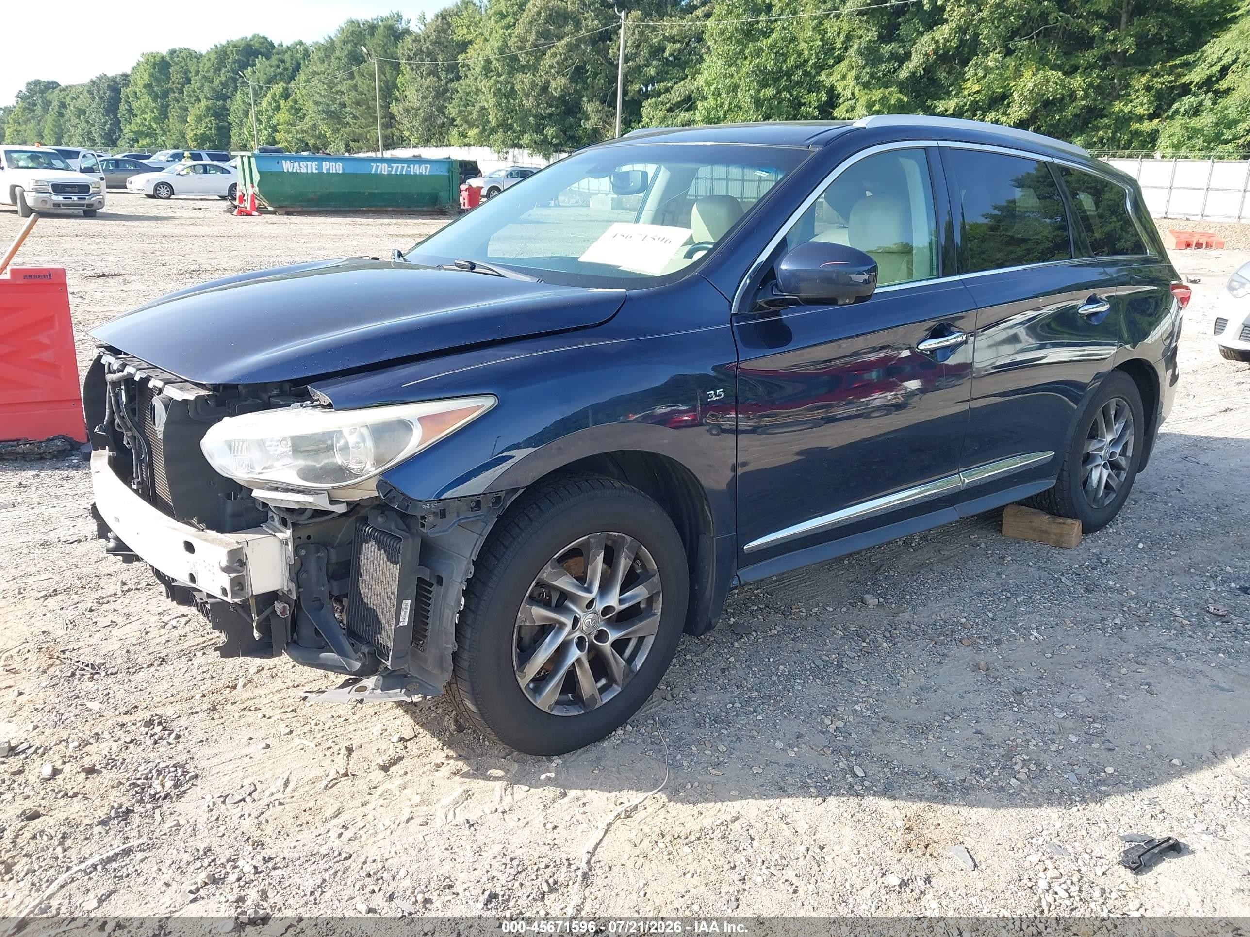 2015 Infiniti Qx60   Navy vin: 5N1AL0MN9FC503868