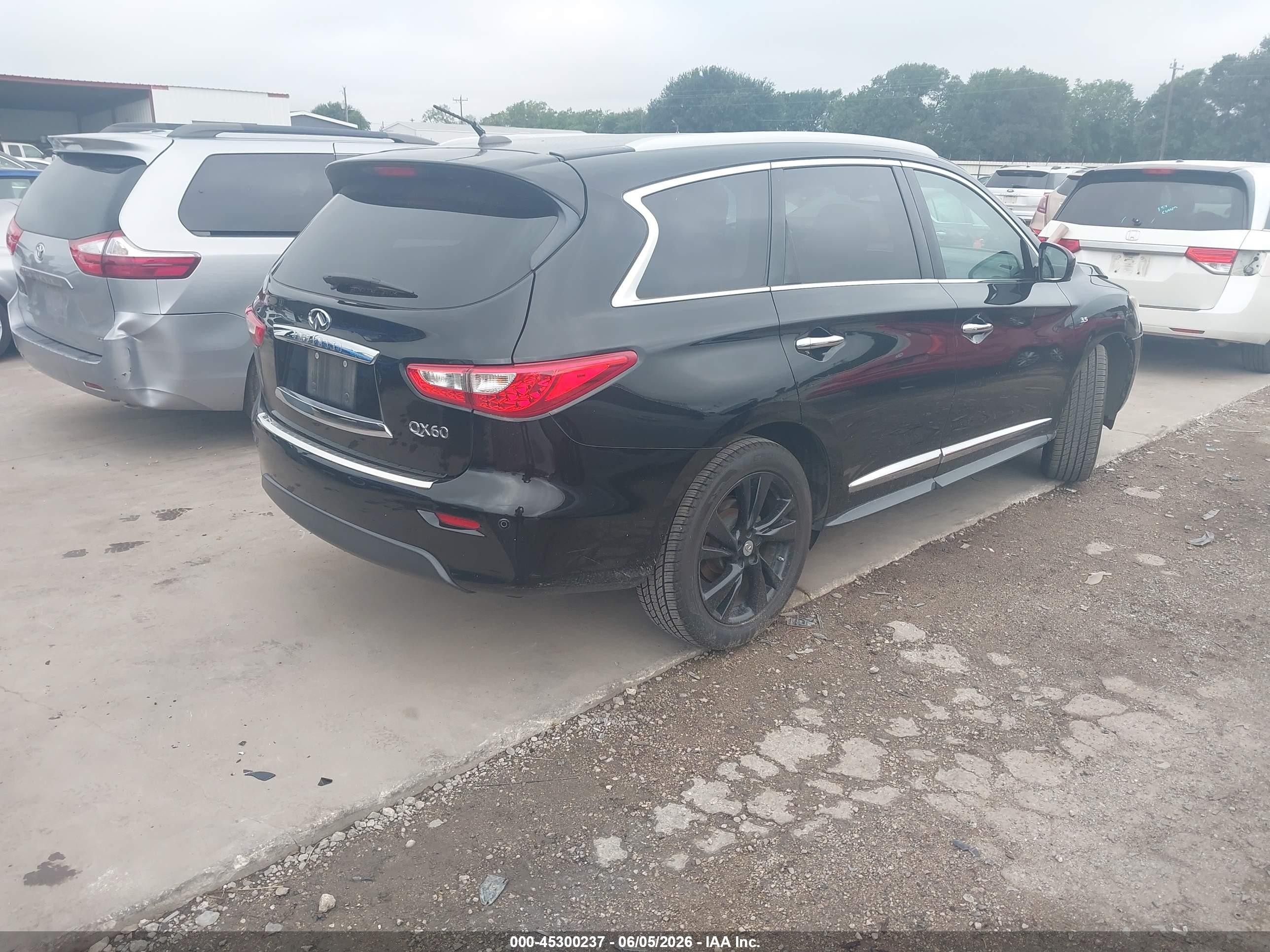 2015 Infiniti Qx60   Black vin: 5N1AL0MN9FC512764