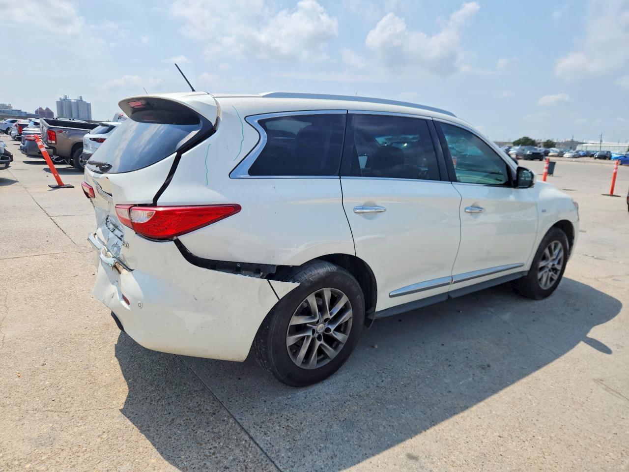 2015 Infiniti Qx60 Base White vin: 5N1AL0MN9FC515700