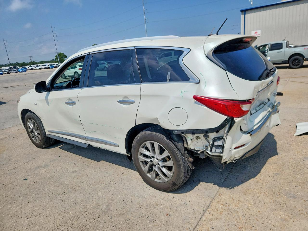 2015 Infiniti Qx60 Base White vin: 5N1AL0MN9FC515700