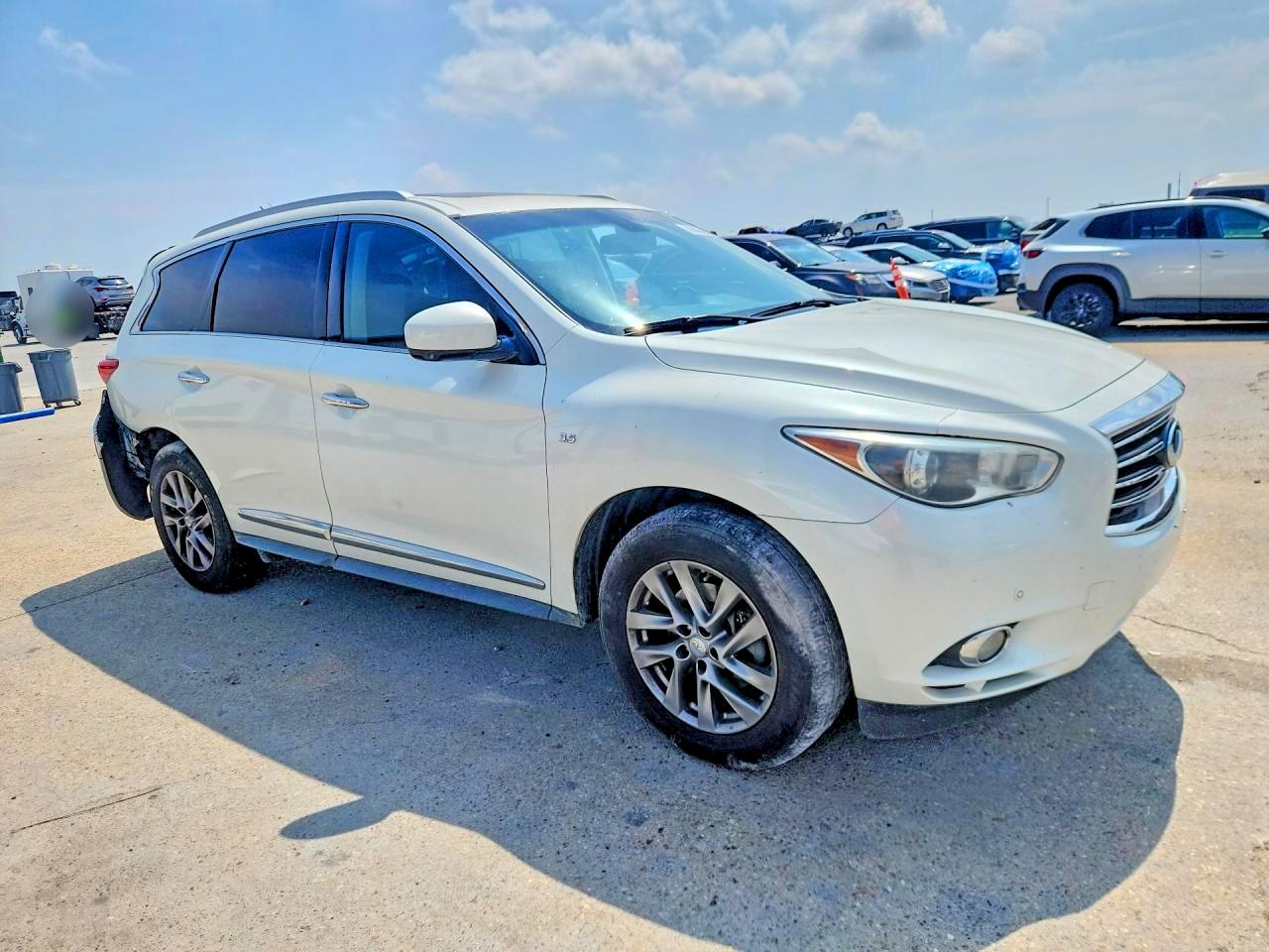 2015 Infiniti Qx60 Base White vin: 5N1AL0MN9FC515700