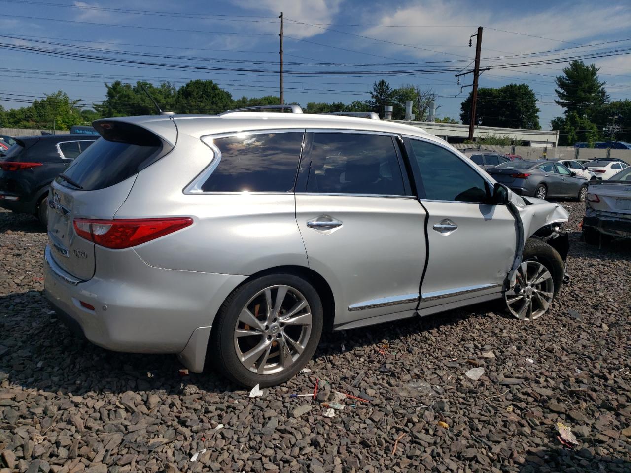 2015 Infiniti Qx60 Silver vin: 5N1AL0MN9FC528950