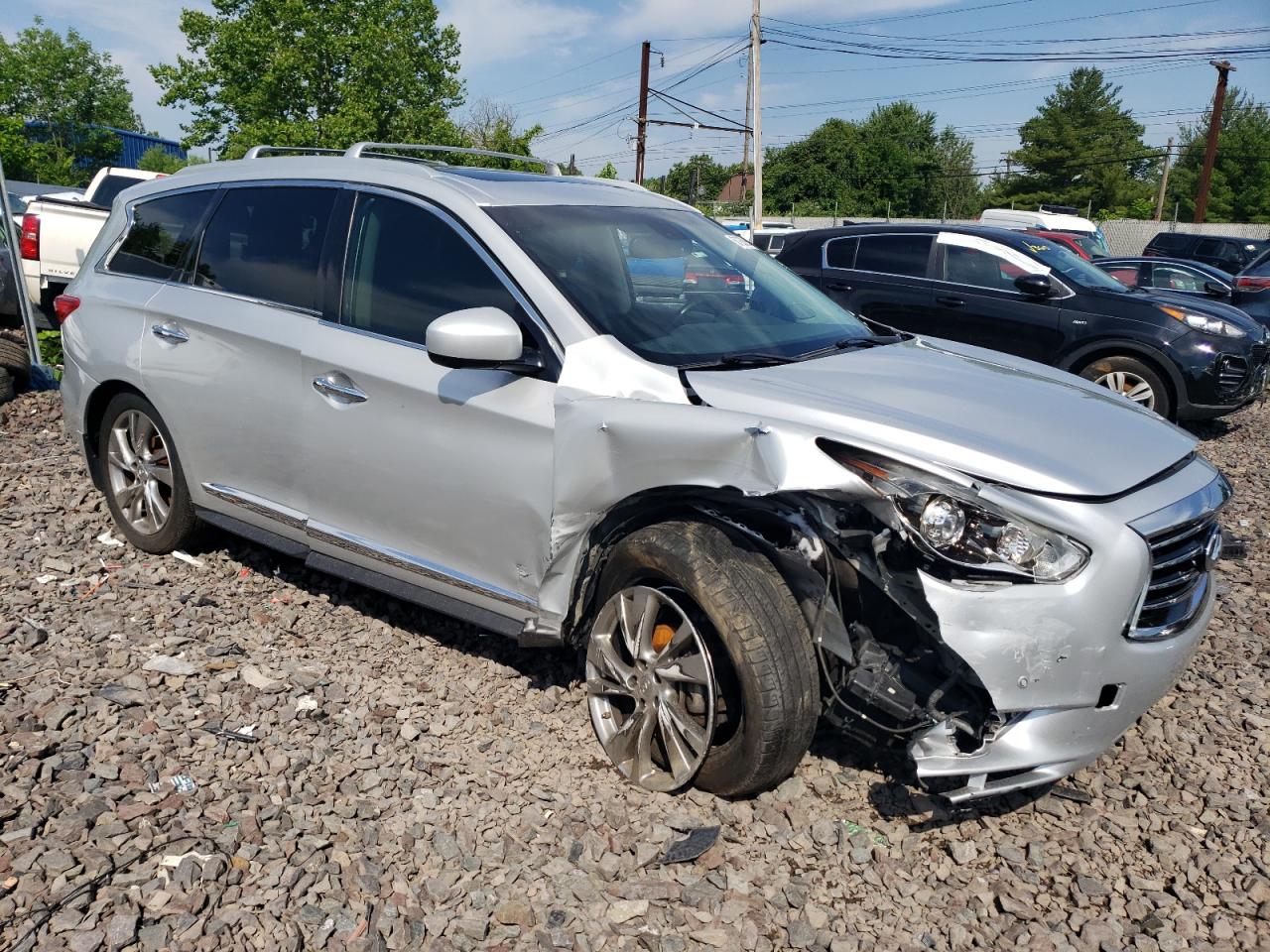 2015 Infiniti Qx60 Silver vin: 5N1AL0MN9FC528950