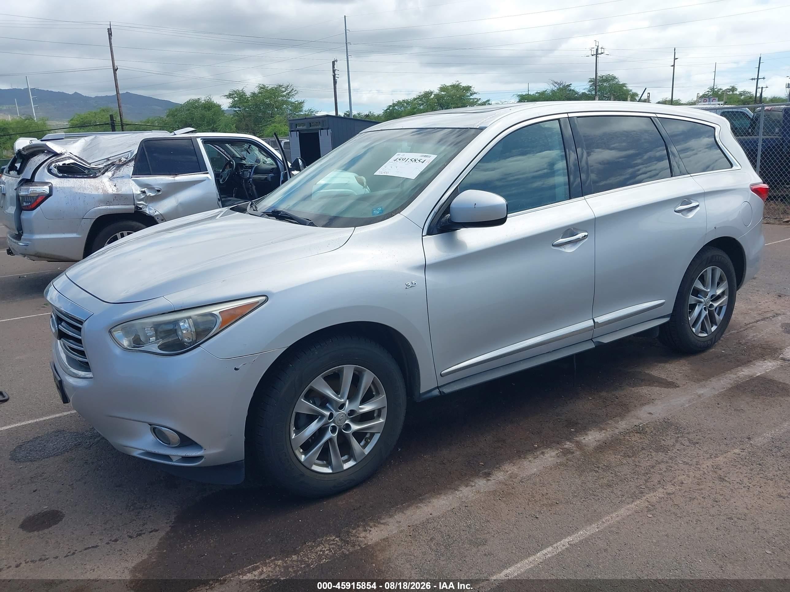2015 Infiniti Qx60   Silver vin: 5N1AL0MN9FC535378