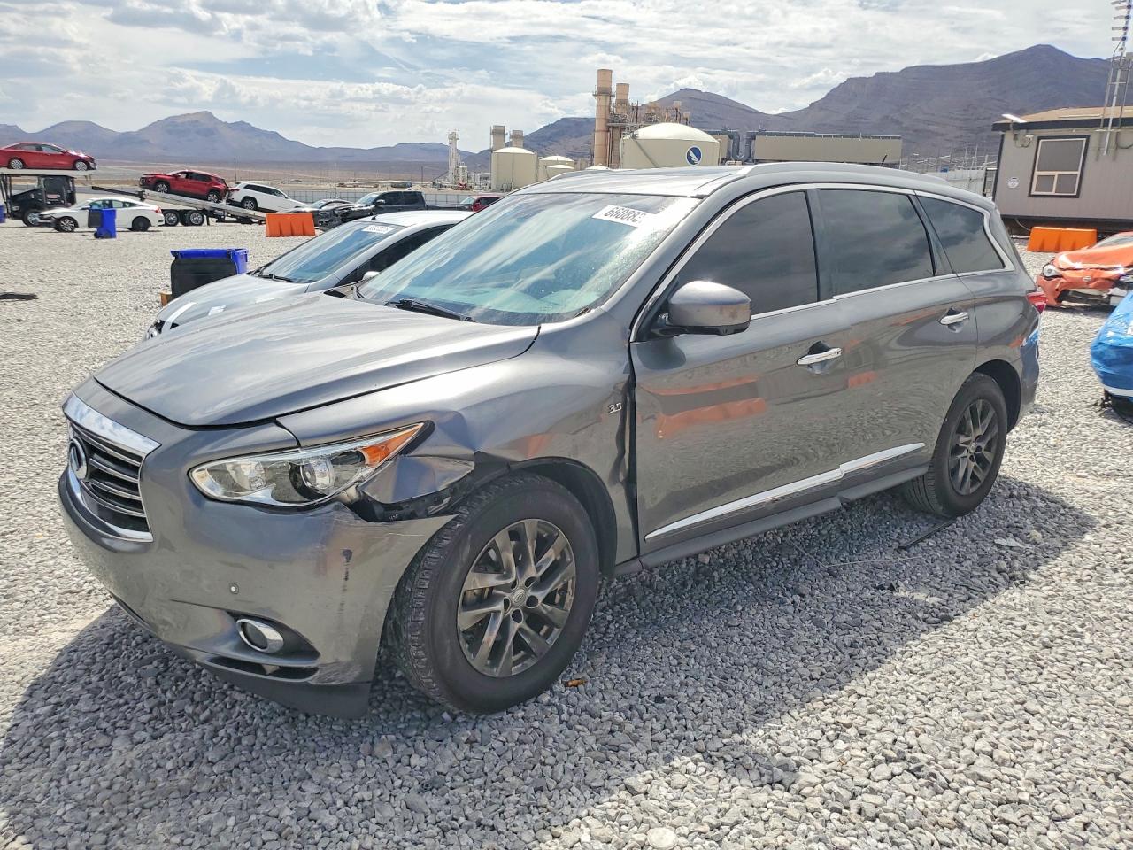 2015 Infiniti Qx60 Base Gray vin: 5N1AL0MN9FC536028