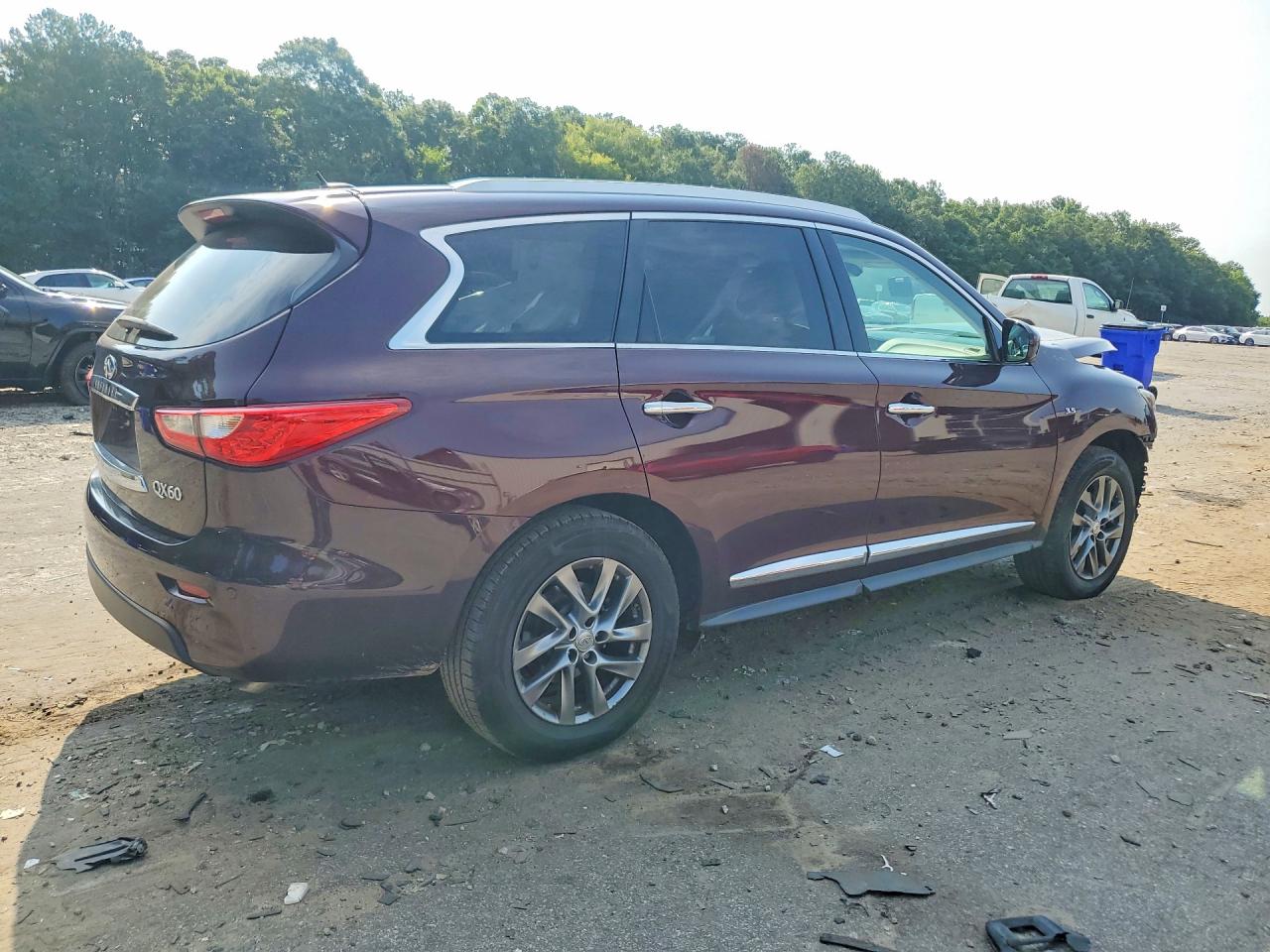2015 Infiniti Qx60 Base Maroon vin: 5N1AL0MN9FC543979