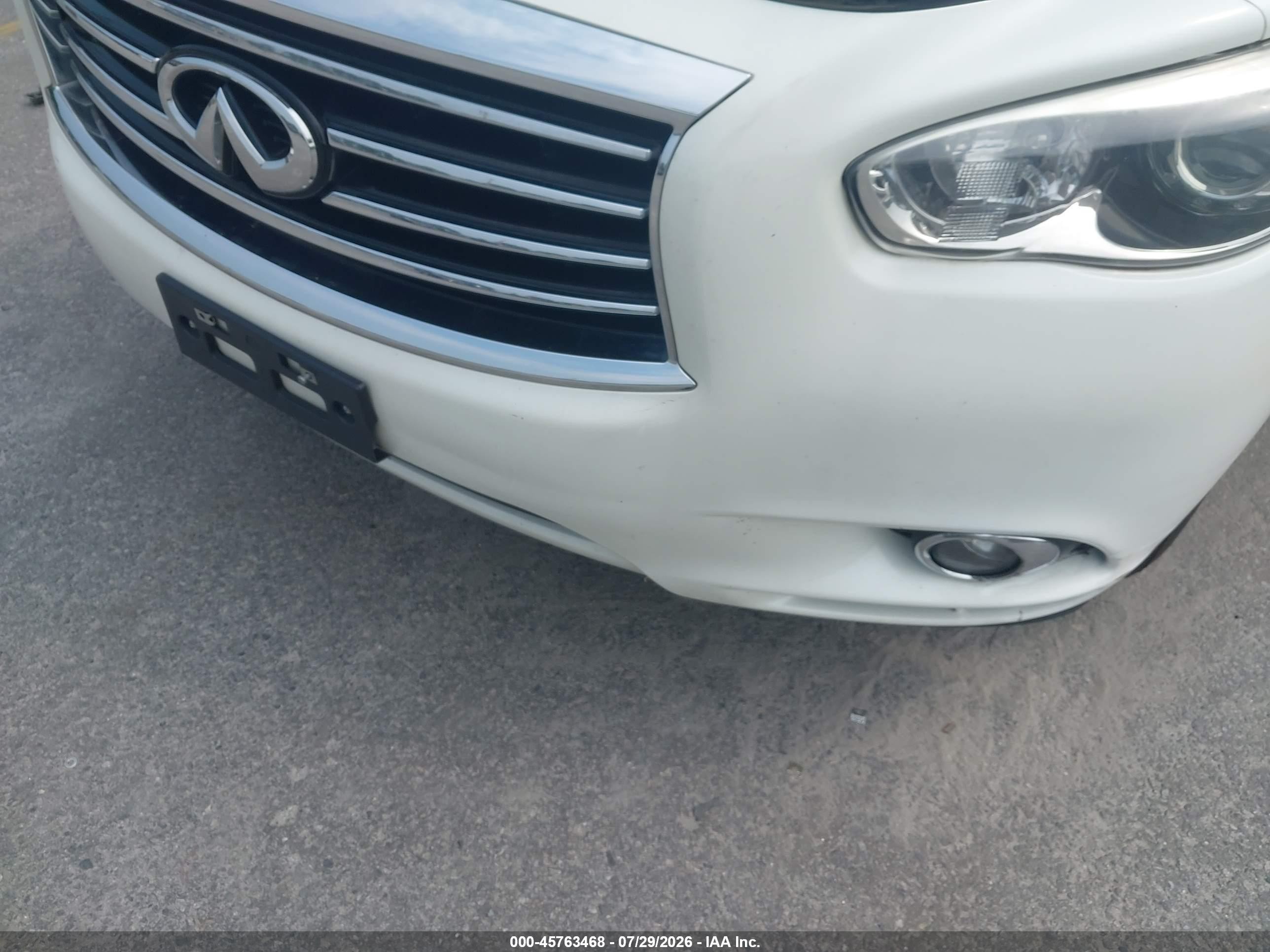 2015 Infiniti Qx60   White vin: 5N1AL0MN9FC544890