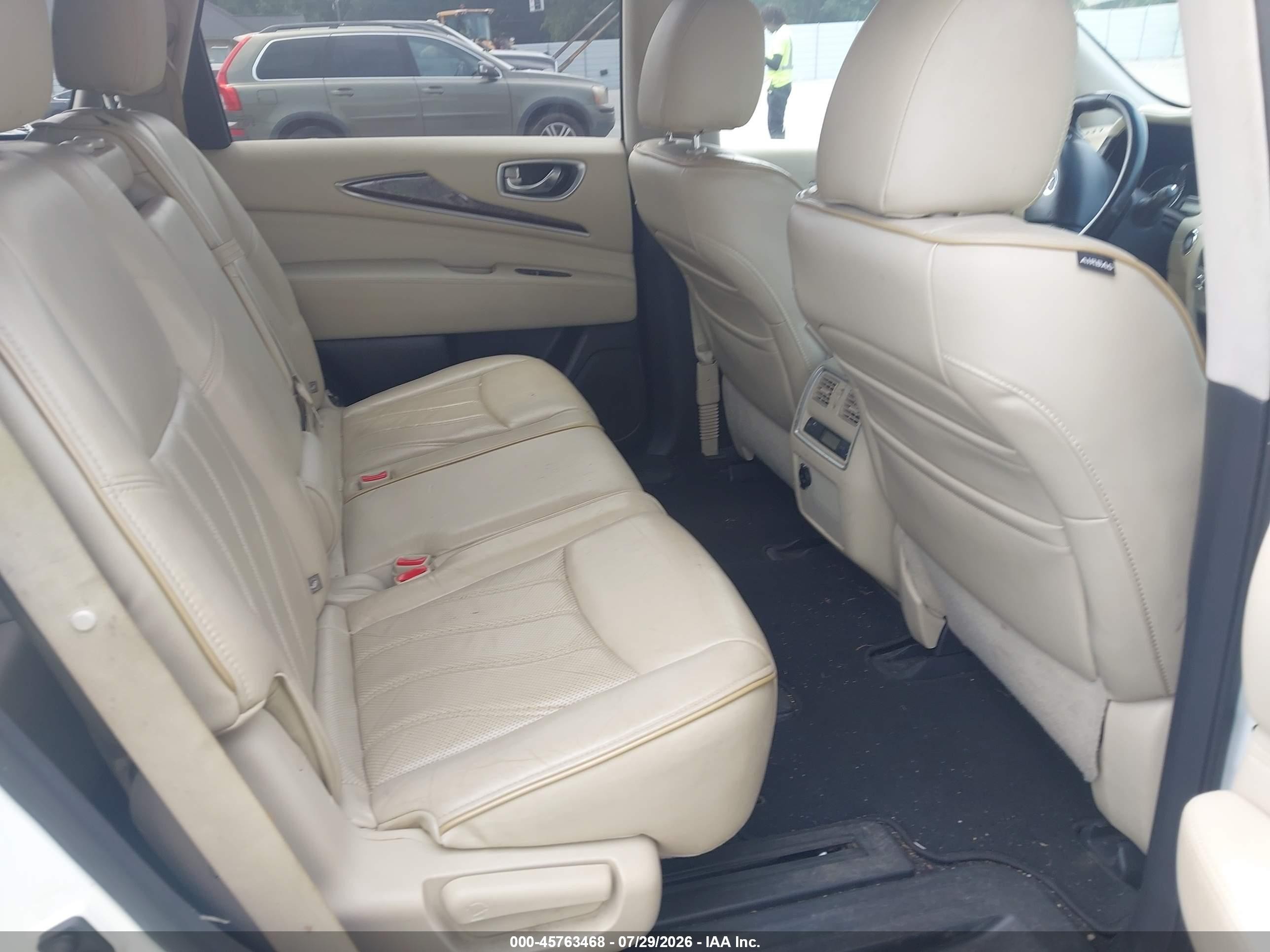 2015 Infiniti Qx60   White vin: 5N1AL0MN9FC544890