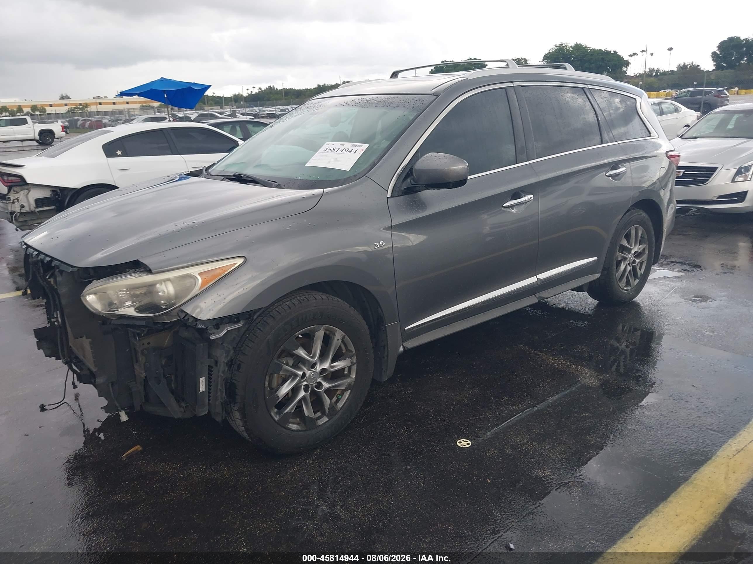 2015 Infiniti Qx60 Gray vin: 5N1AL0MN9FC549751
