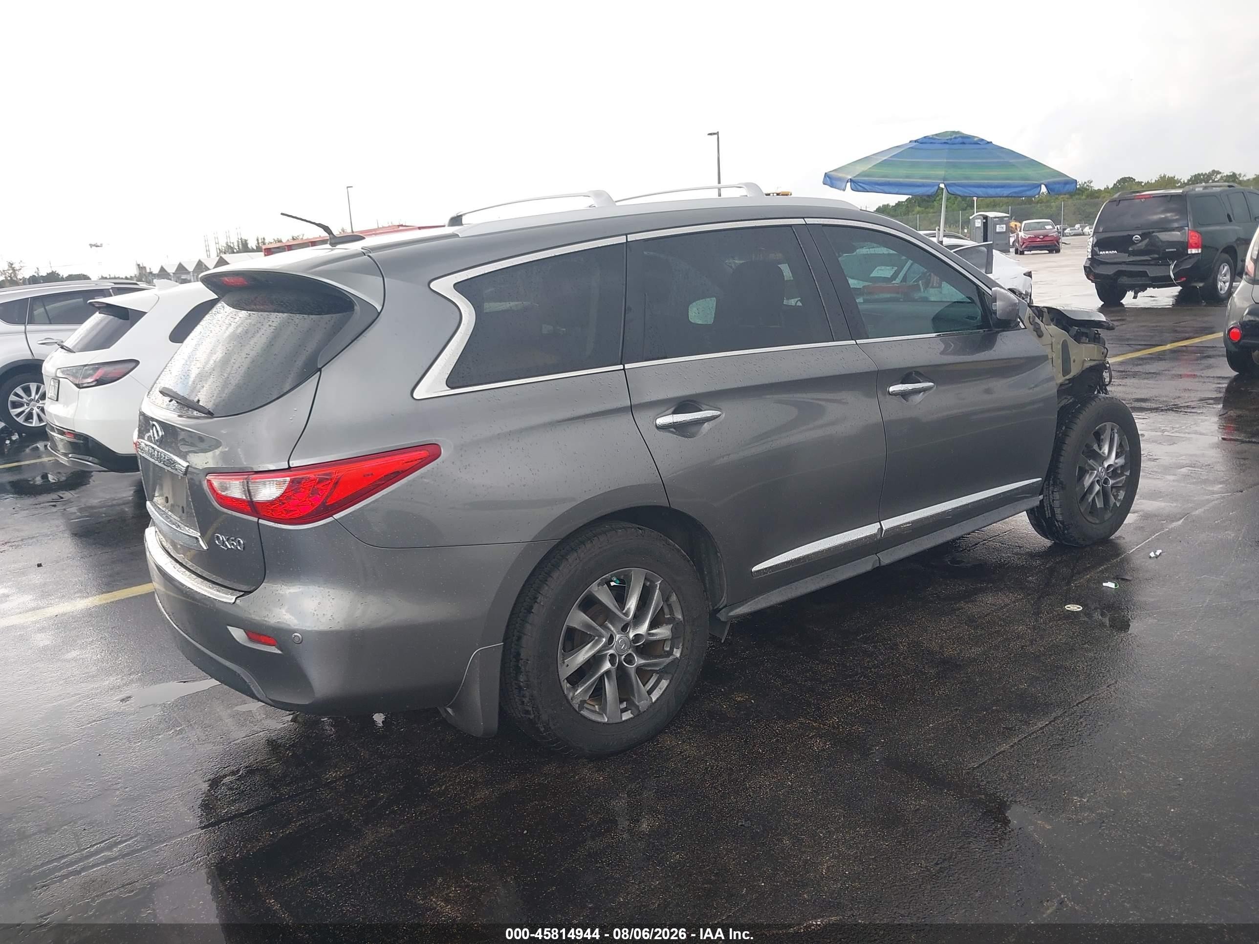 2015 Infiniti Qx60 Gray vin: 5N1AL0MN9FC549751