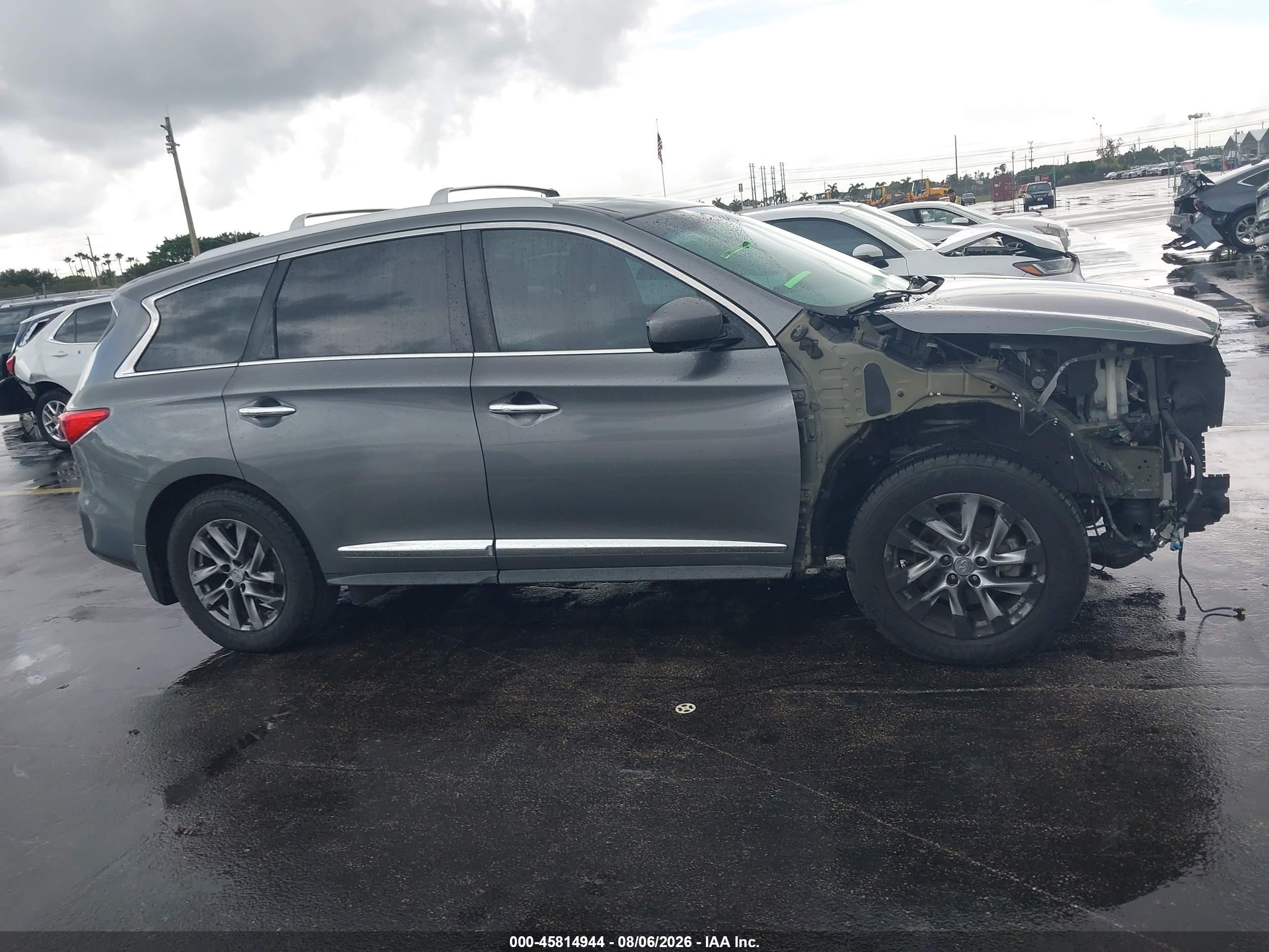 2015 Infiniti Qx60 Gray vin: 5N1AL0MN9FC549751