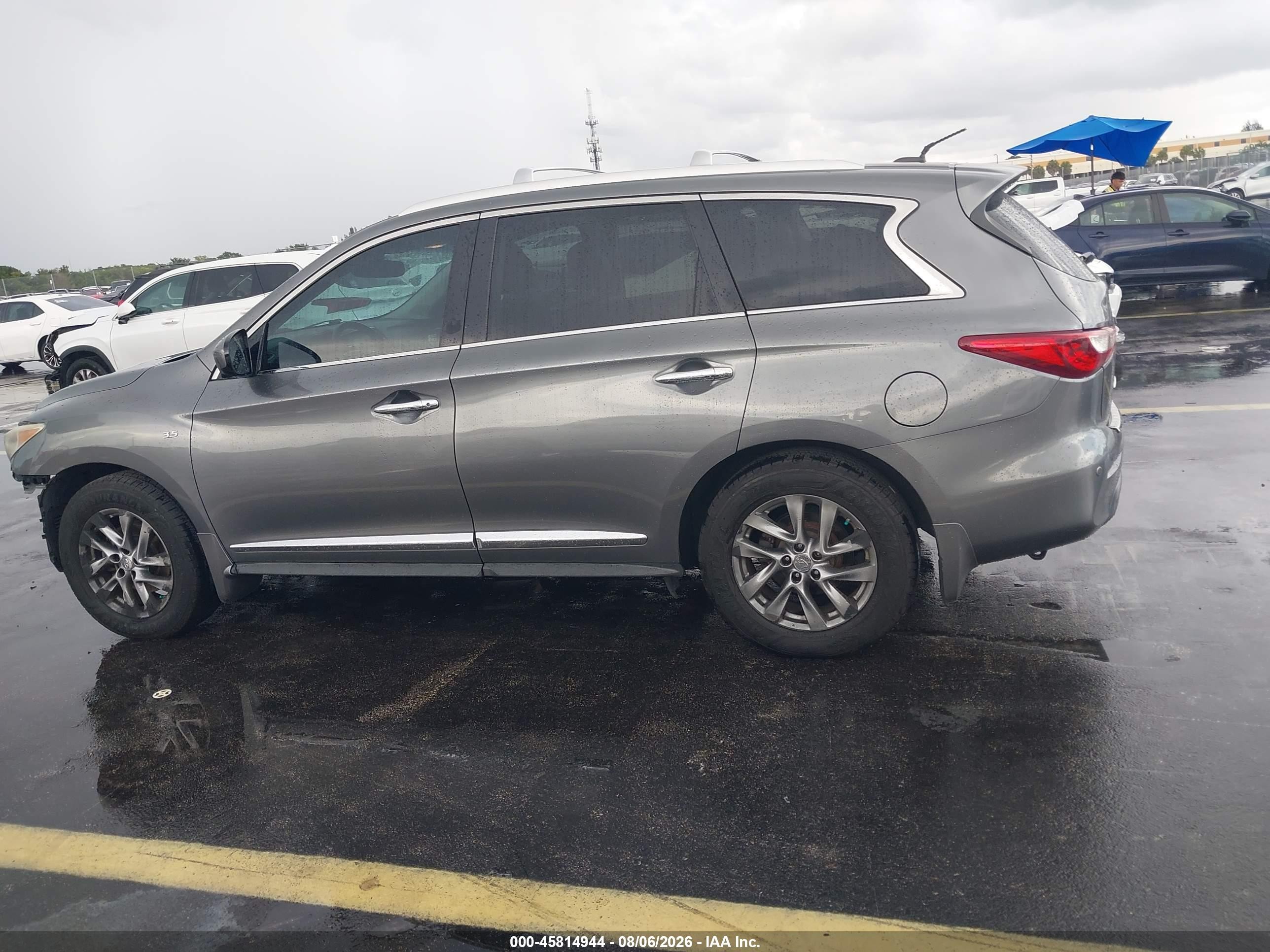 2015 Infiniti Qx60 Gray vin: 5N1AL0MN9FC549751