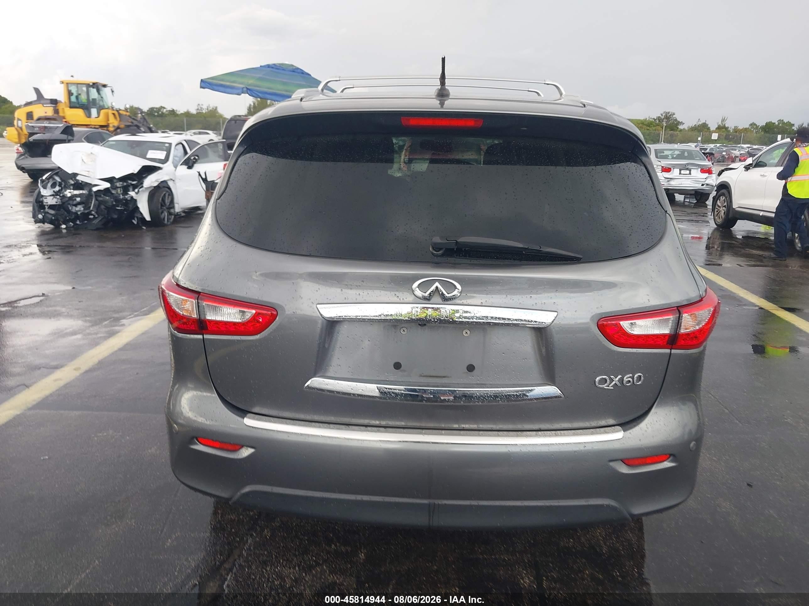 2015 Infiniti Qx60 Gray vin: 5N1AL0MN9FC549751