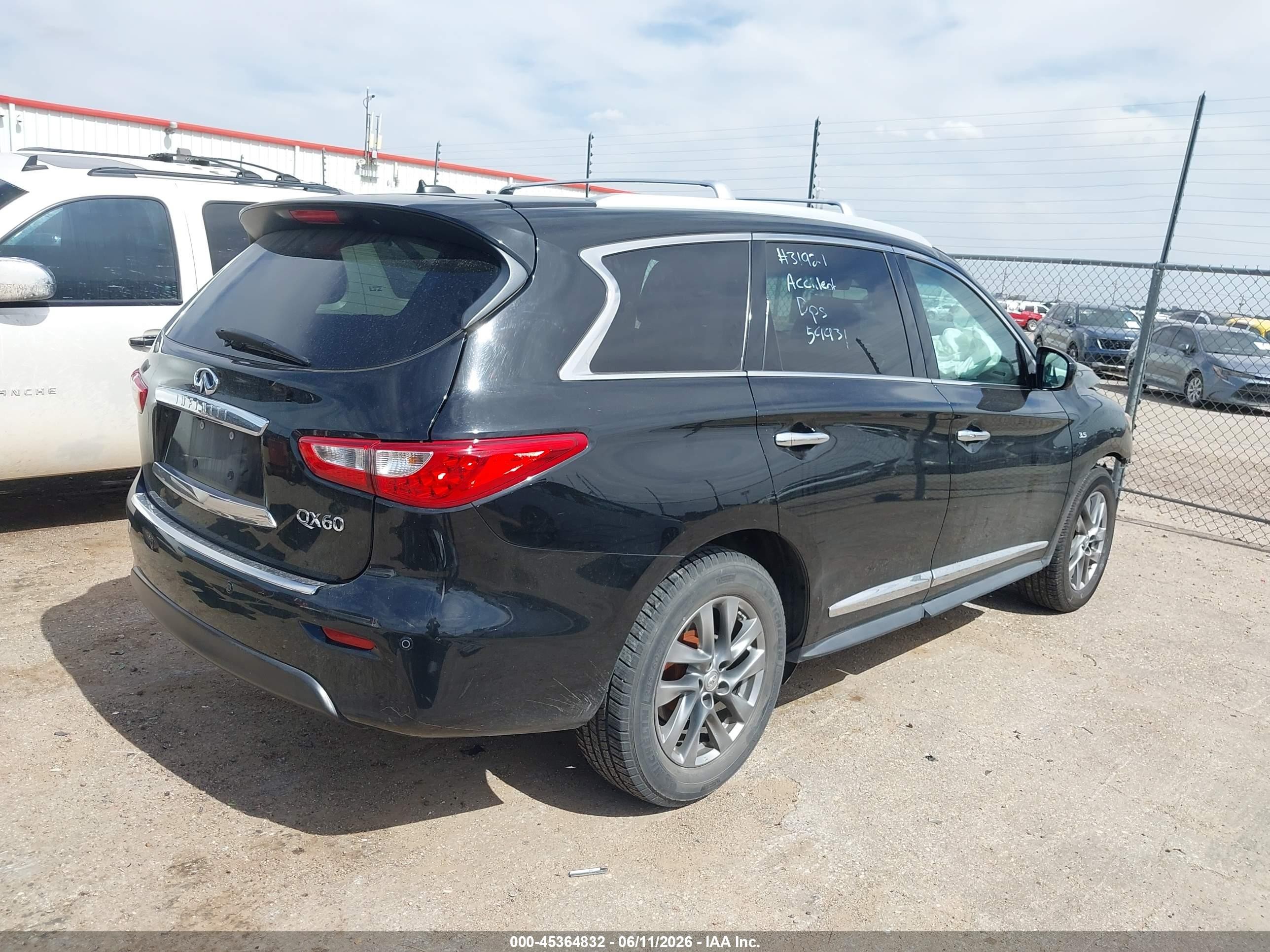 2015 Infiniti Qx60   Black vin: 5N1AL0MN9FC551340