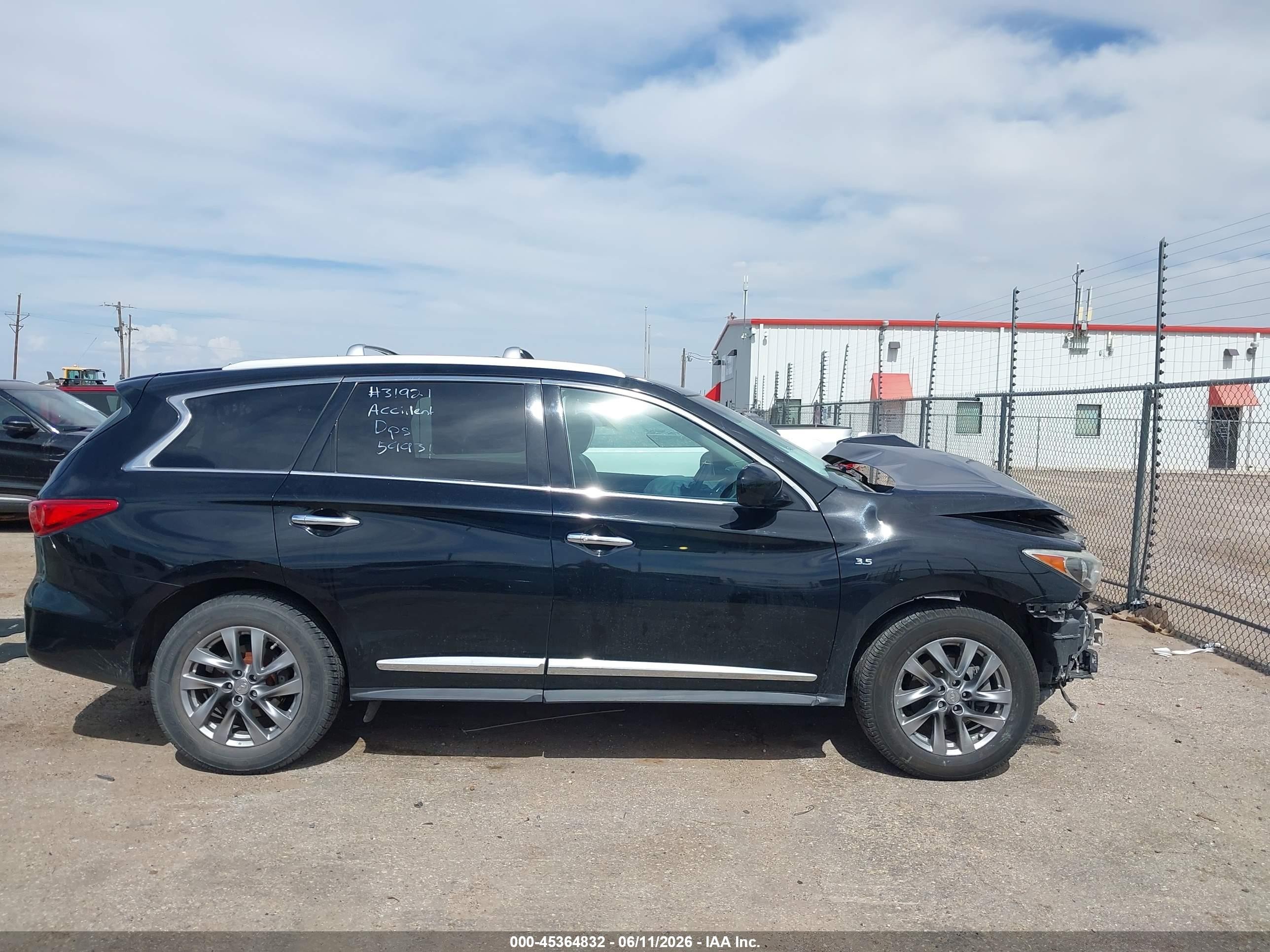 2015 Infiniti Qx60   Black vin: 5N1AL0MN9FC551340