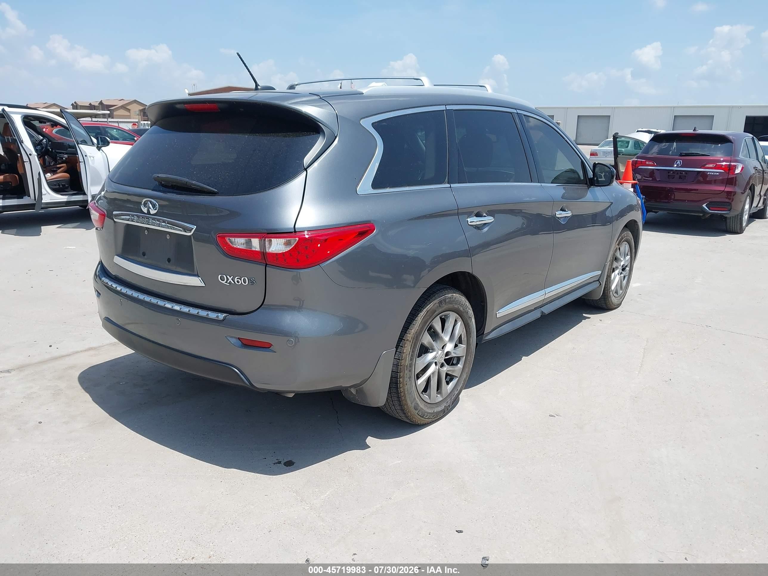 2015 Infiniti Qx60   Gray vin: 5N1AL0MN9FC555775