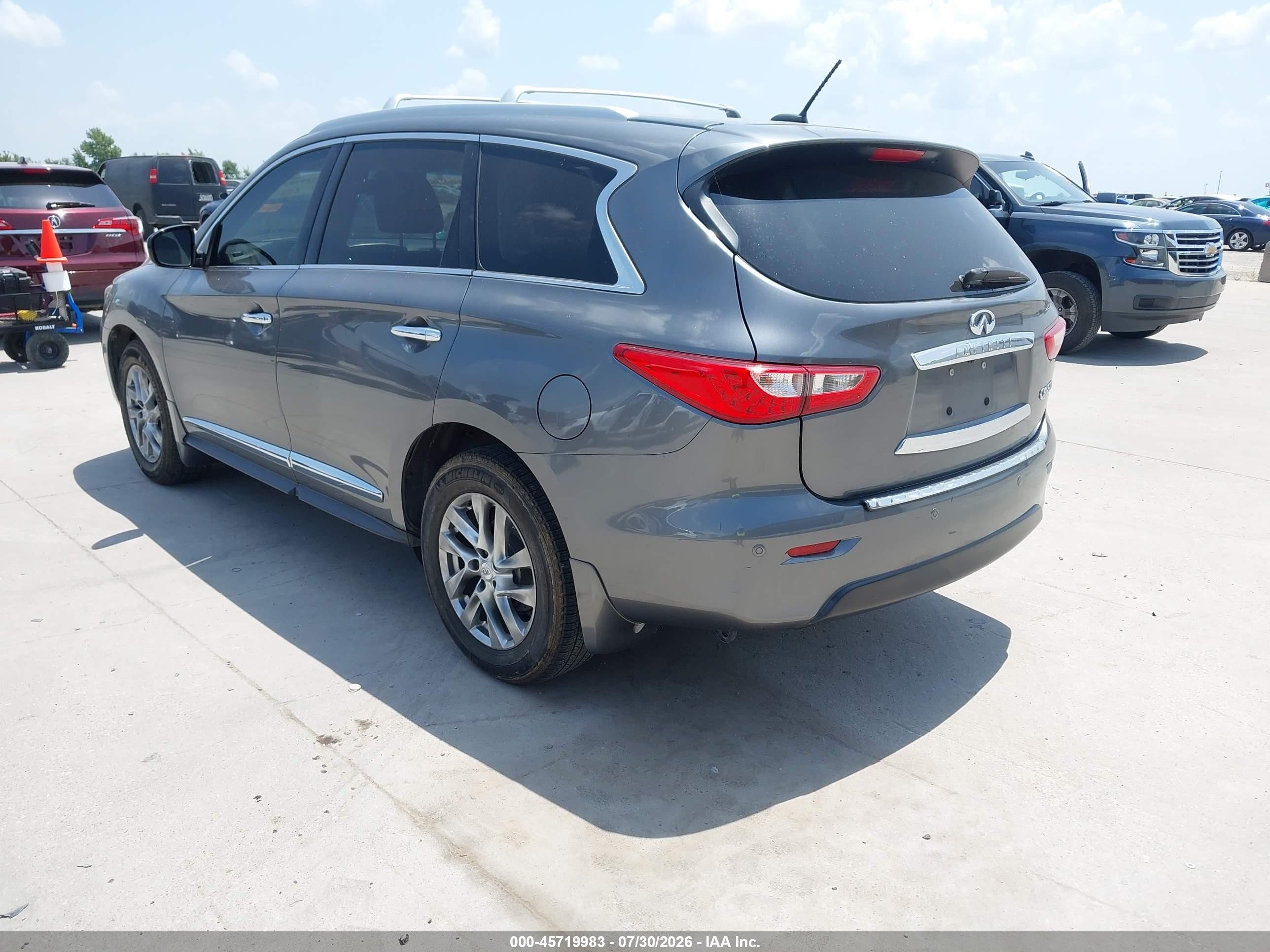 2015 Infiniti Qx60   Gray vin: 5N1AL0MN9FC555775