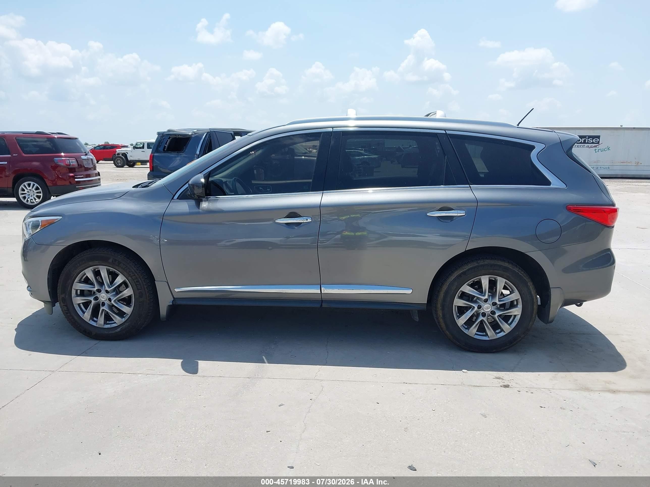 2015 Infiniti Qx60   Gray vin: 5N1AL0MN9FC555775