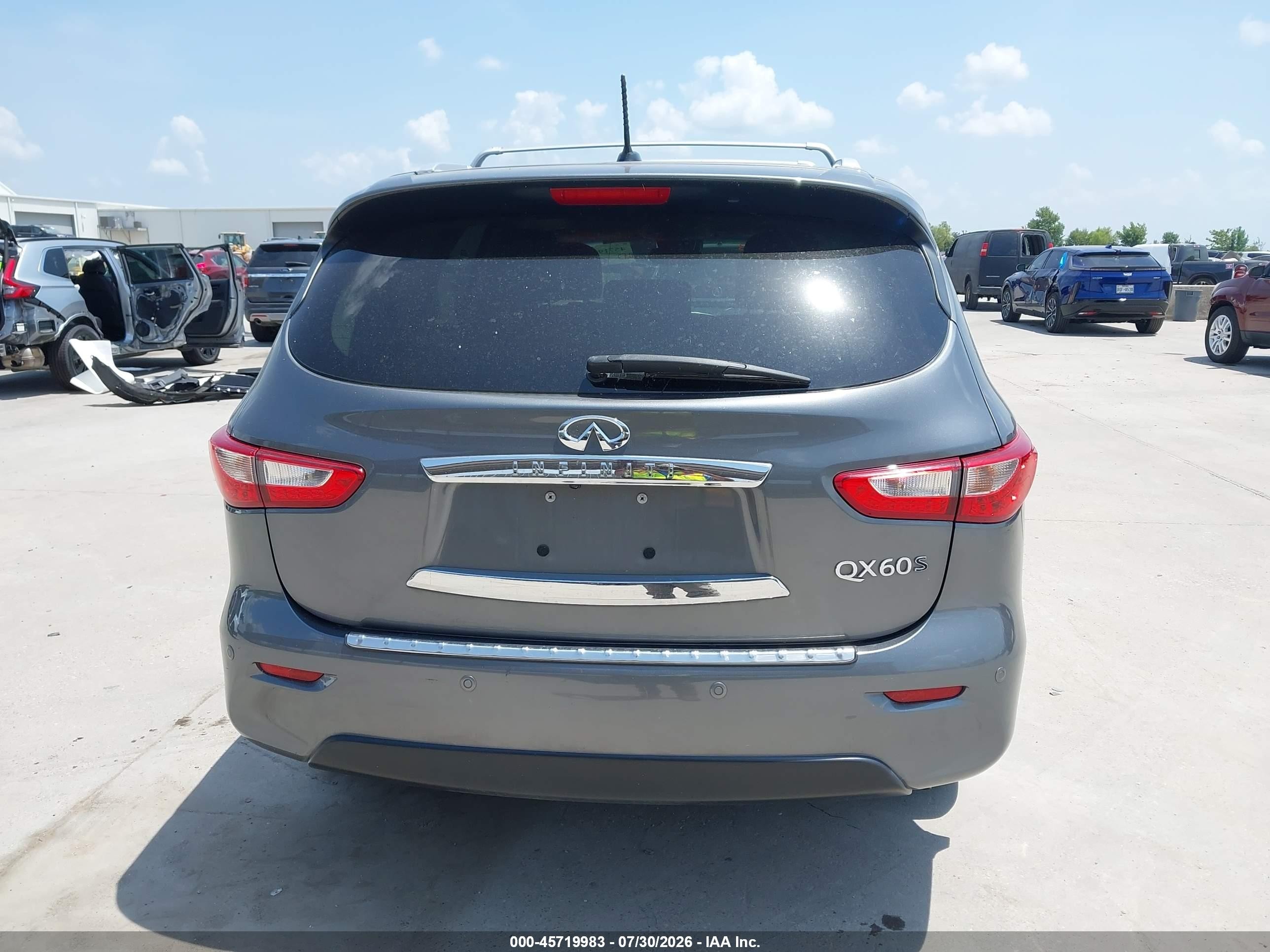 2015 Infiniti Qx60   Gray vin: 5N1AL0MN9FC555775