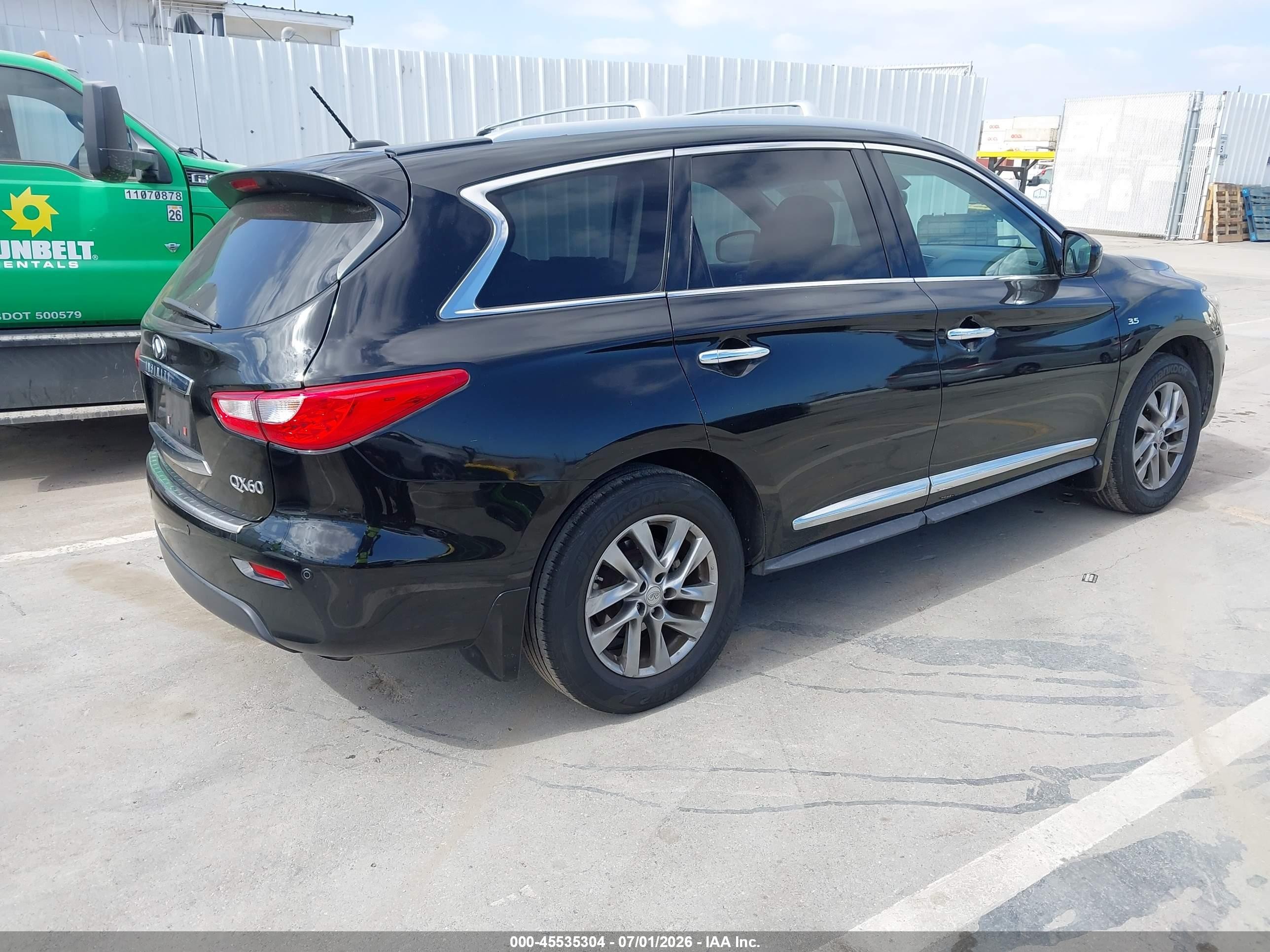 2015 Infiniti Qx60   Black vin: 5N1AL0MN9FC557784