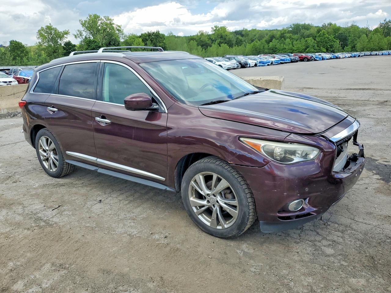 2013 Infiniti Jx35 Base Maroon vin: 5N1AL0MNXDC338006