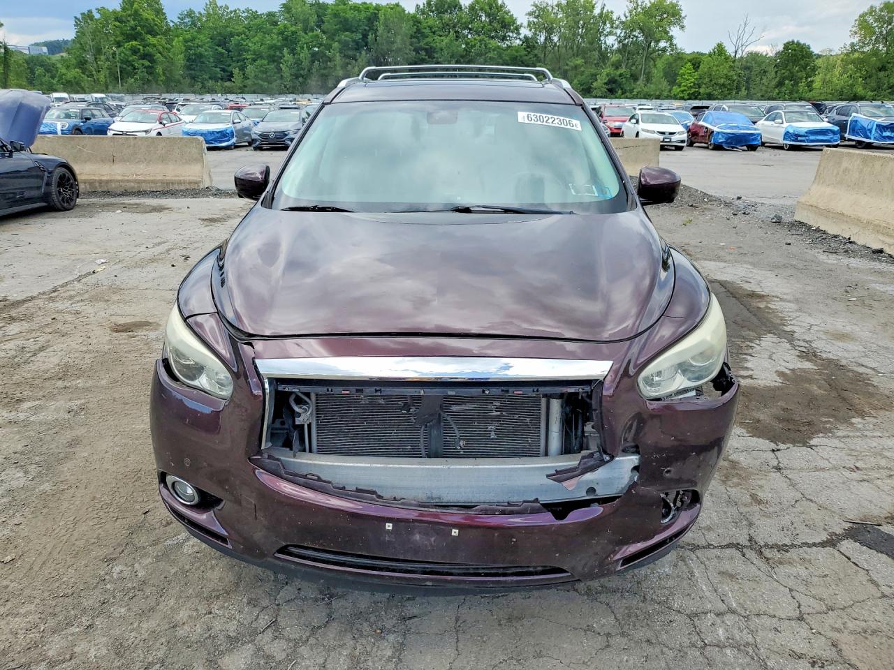 2013 Infiniti Jx35 Base Maroon vin: 5N1AL0MNXDC338006