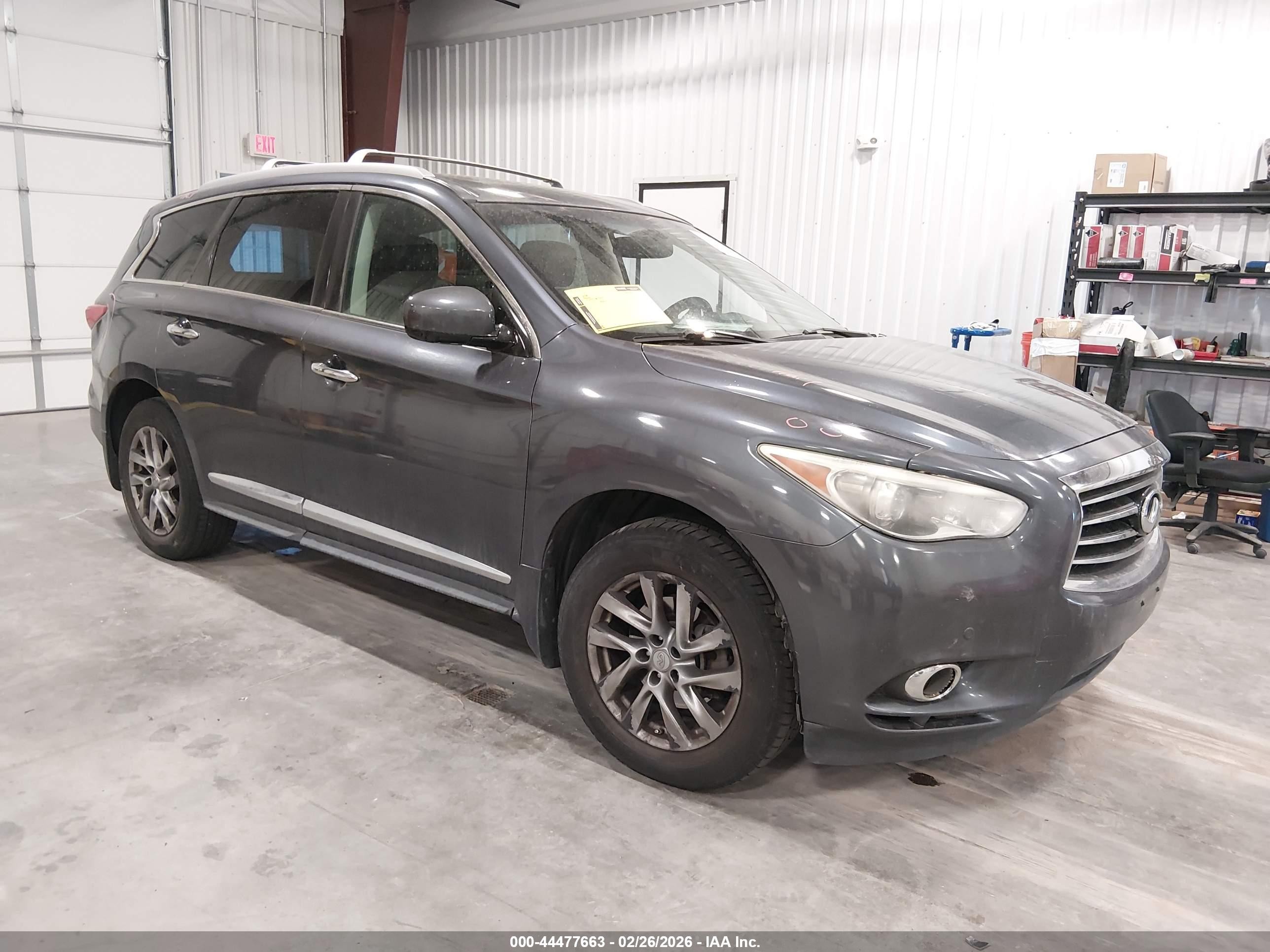 2013 Infiniti Jx35   Gray vin: 5N1AL0MNXDC353427