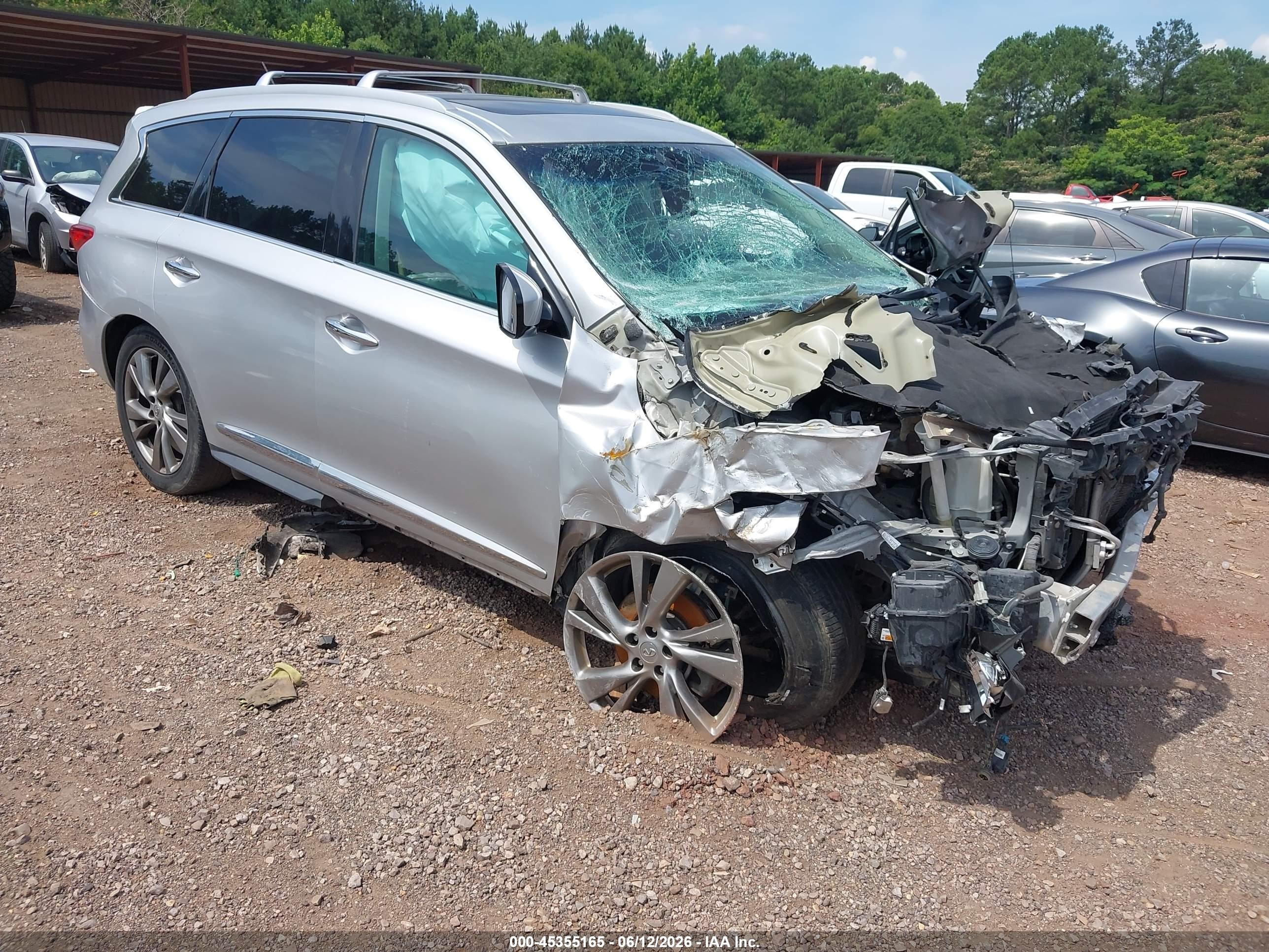 2014 Infiniti Qx60 Silver vin: 5N1AL0MNXEC503490
