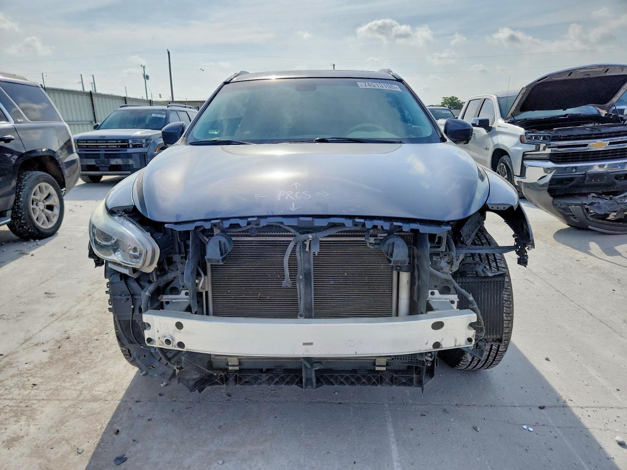 2014 Infiniti Qx60 Base Gray vin: 5N1AL0MNXEC537509
