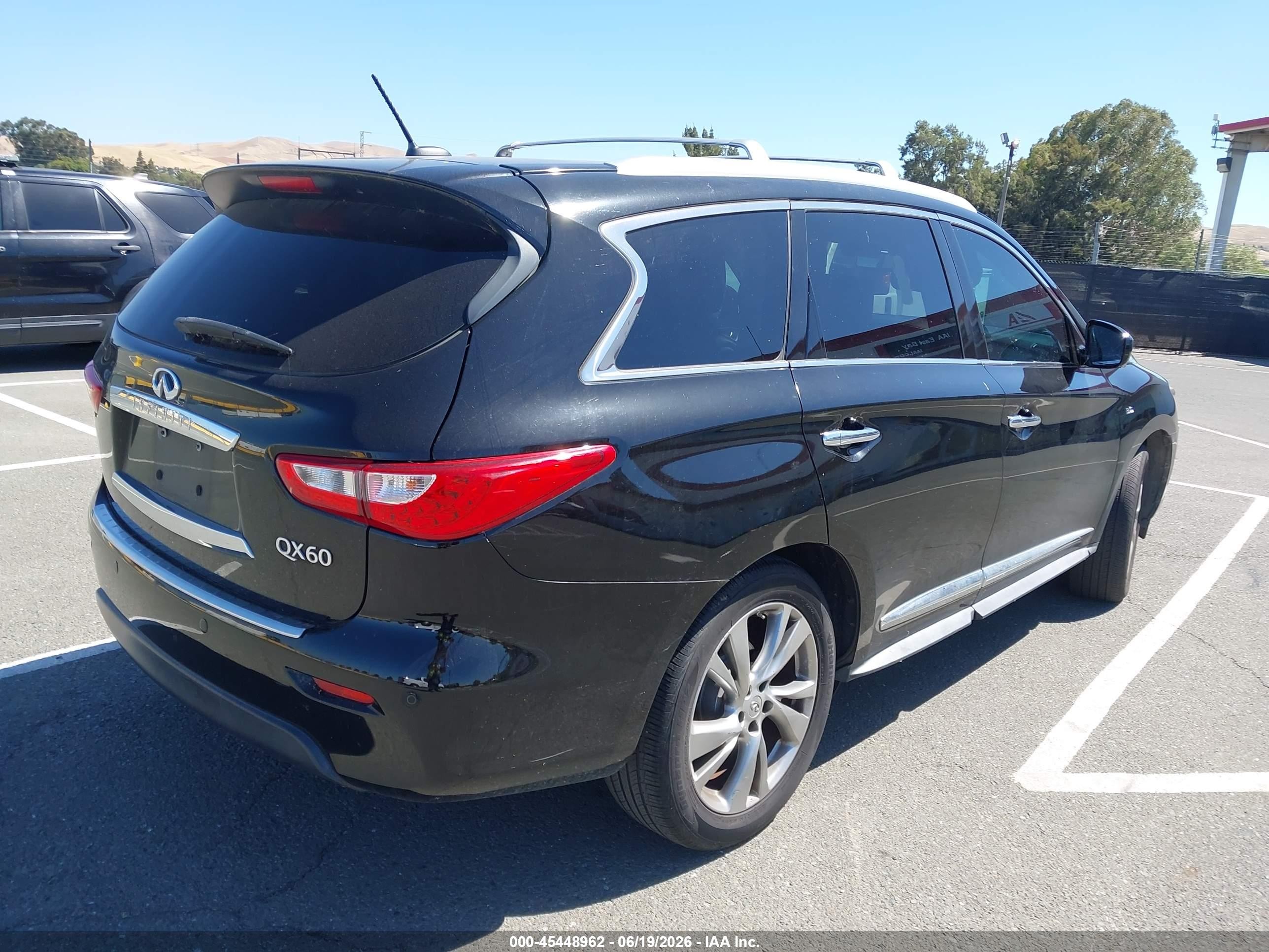 2014 Infiniti Qx60   Black vin: 5N1AL0MNXEC551653