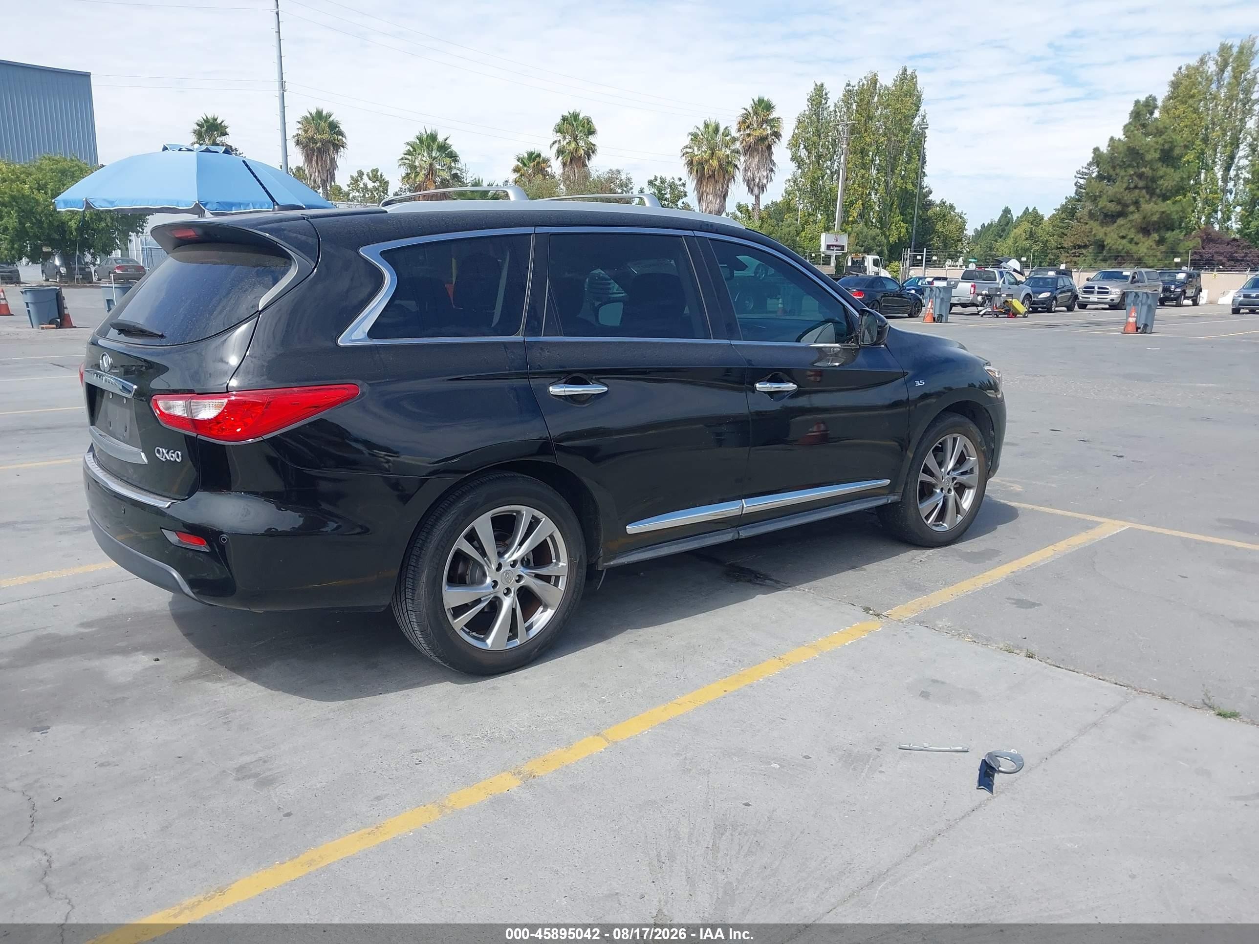 2014 Infiniti Qx60   Black vin: 5N1AL0MNXEC551653