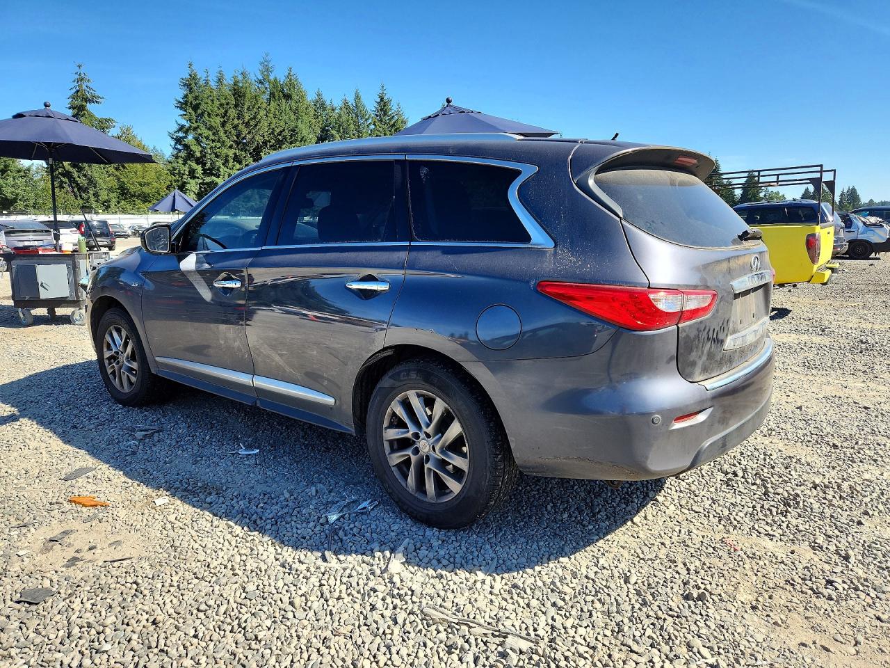 2014 Infiniti Qx60 Base Gray vin: 5N1AL0MNXEC555377