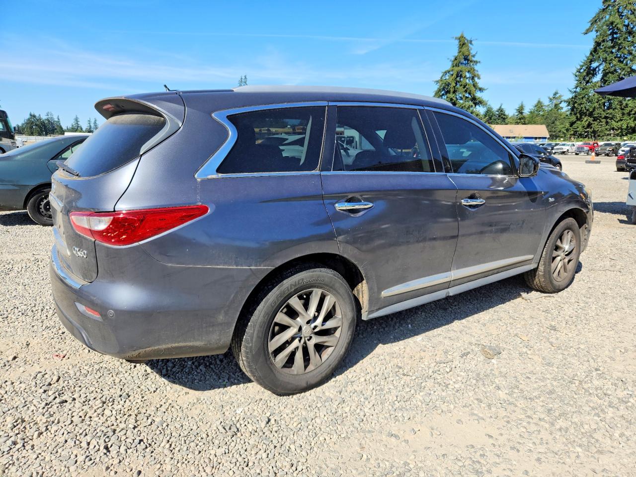 2014 Infiniti Qx60 Base Gray vin: 5N1AL0MNXEC555377