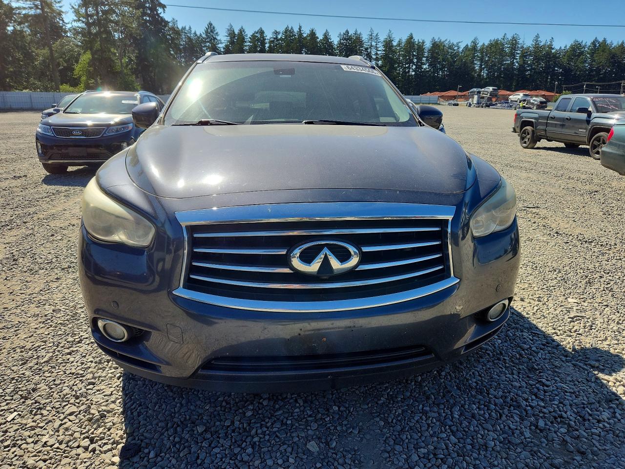 2014 Infiniti Qx60 Base Gray vin: 5N1AL0MNXEC555377