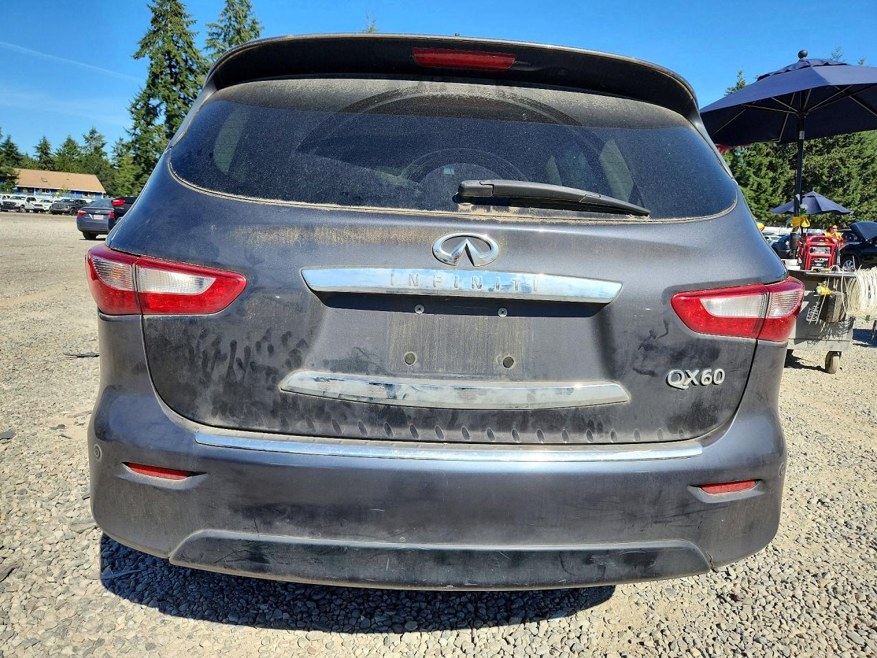 2014 Infiniti Qx60 Base Gray vin: 5N1AL0MNXEC555377