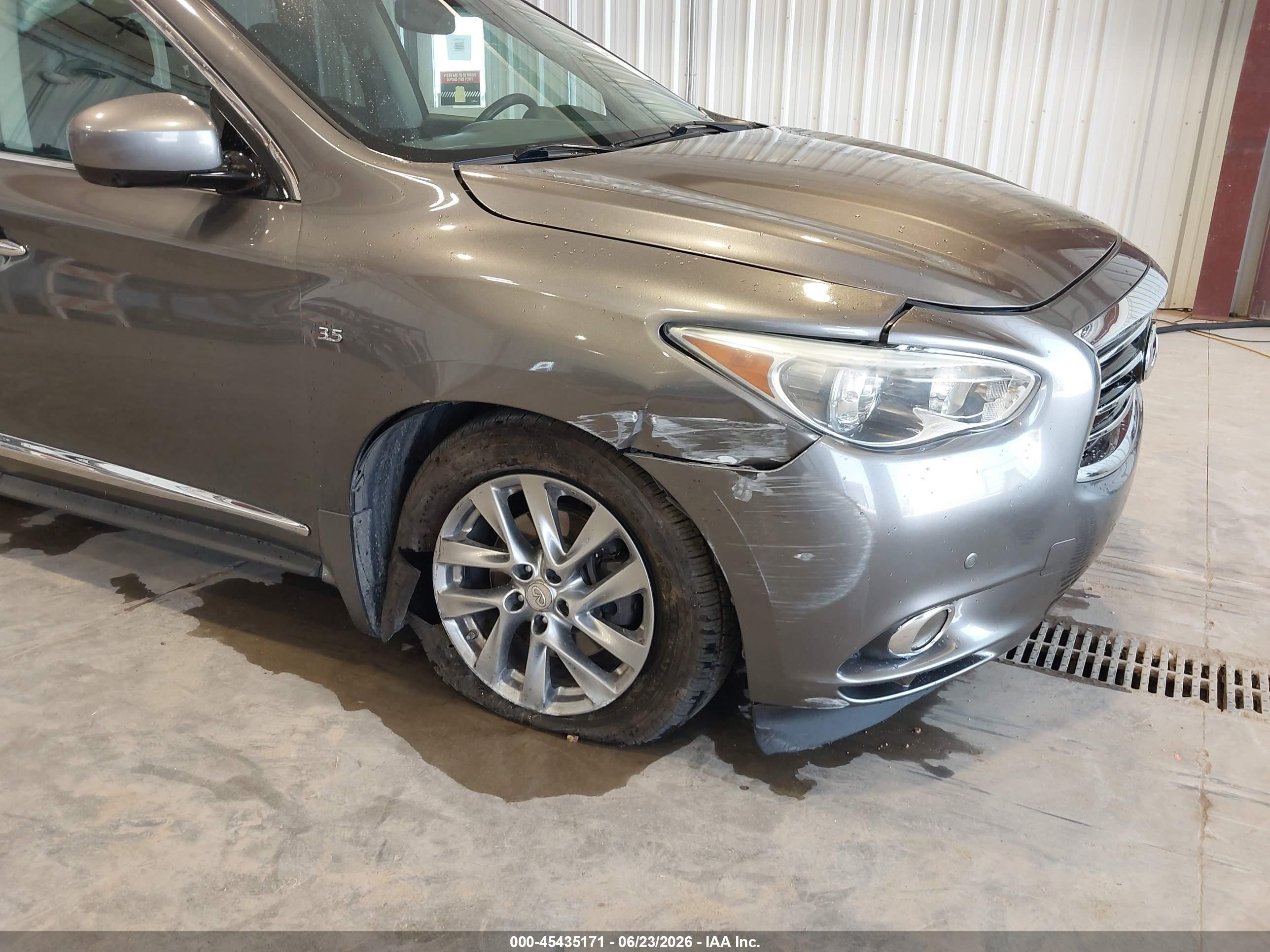 2015 Infiniti Qx60   Gray vin: 5N1AL0MNXFC505337