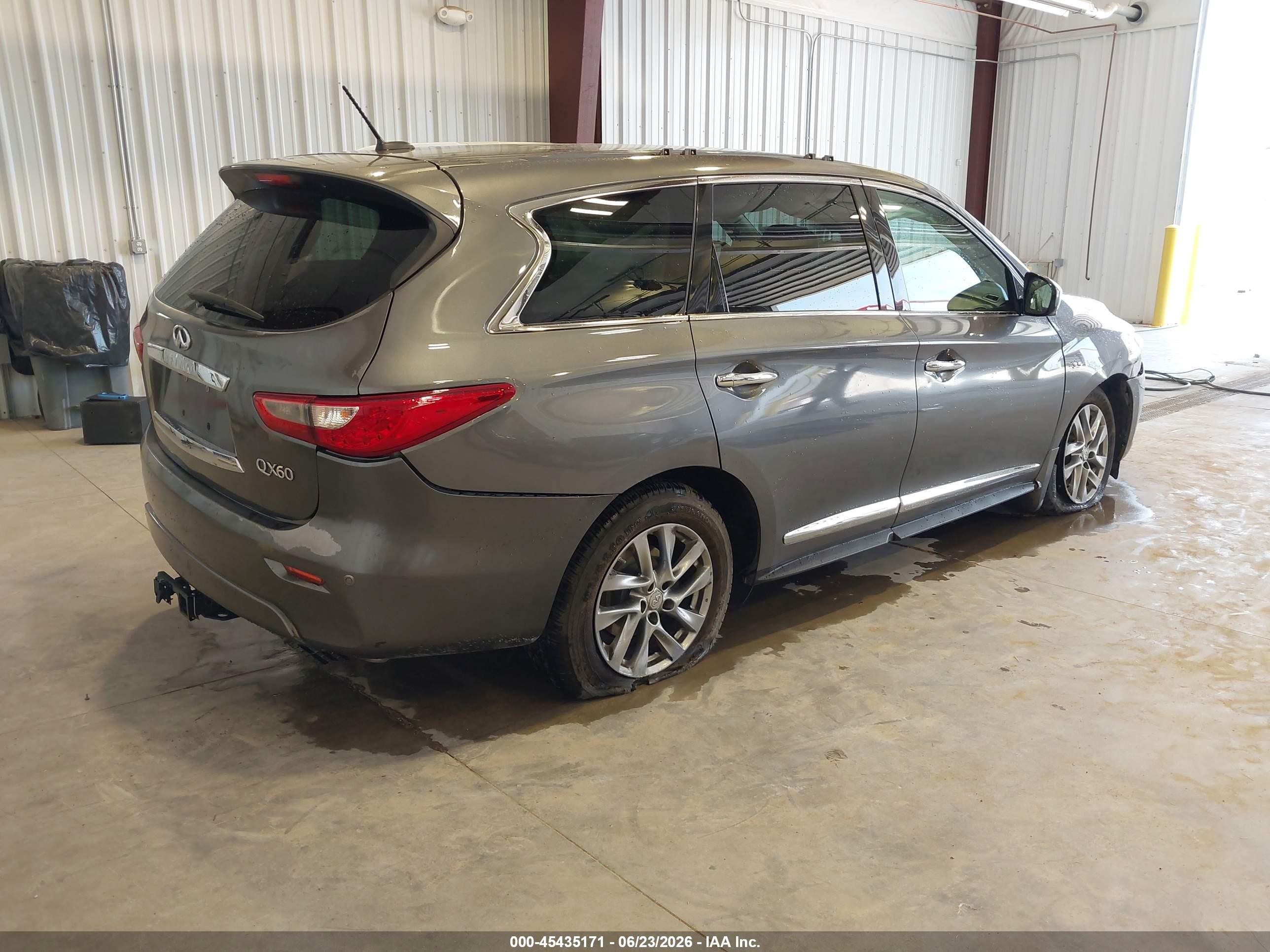 2015 Infiniti Qx60   Gray vin: 5N1AL0MNXFC505337