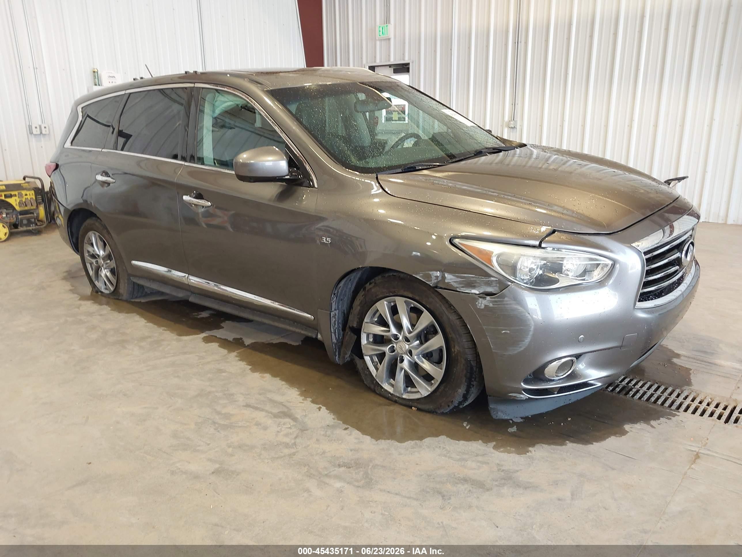 2015 Infiniti Qx60   Gray vin: 5N1AL0MNXFC505337