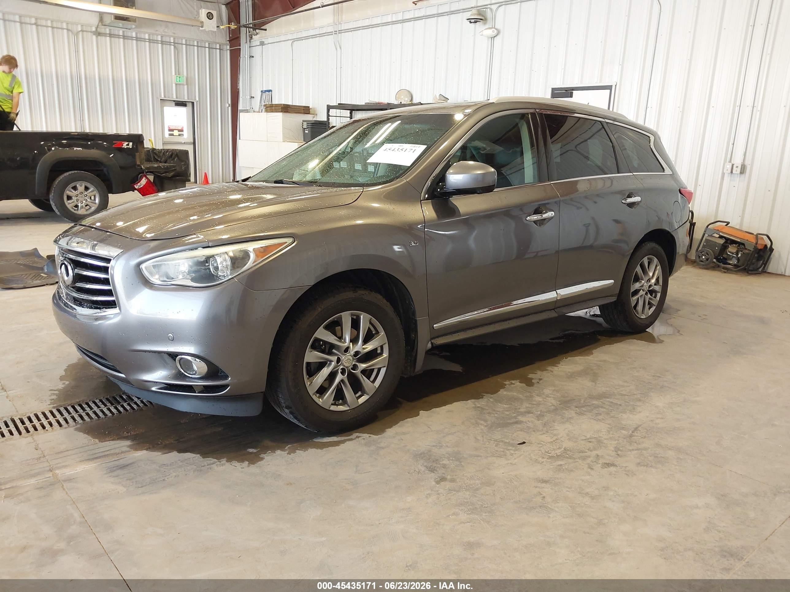 2015 Infiniti Qx60   Gray vin: 5N1AL0MNXFC505337