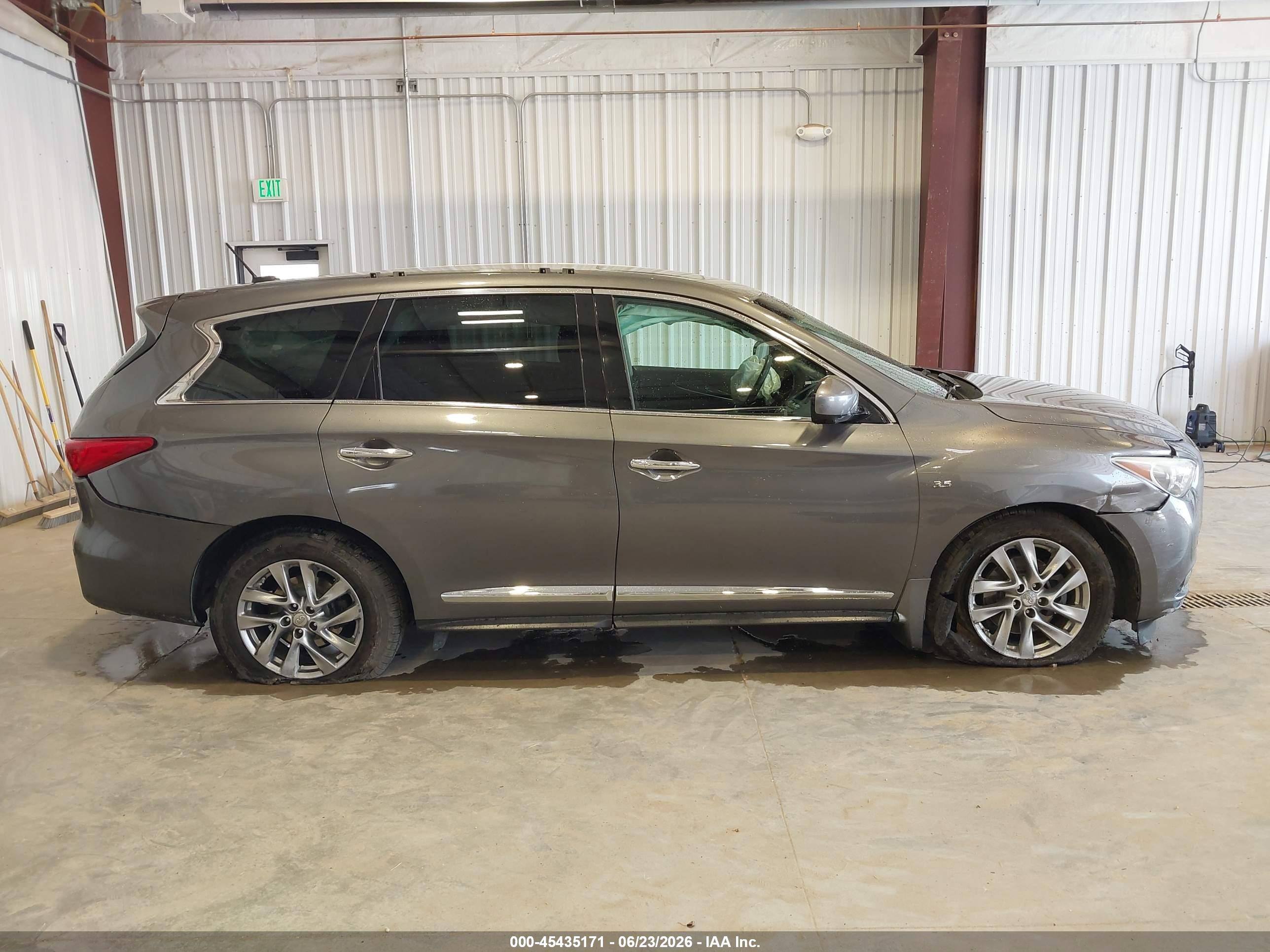 2015 Infiniti Qx60   Gray vin: 5N1AL0MNXFC505337