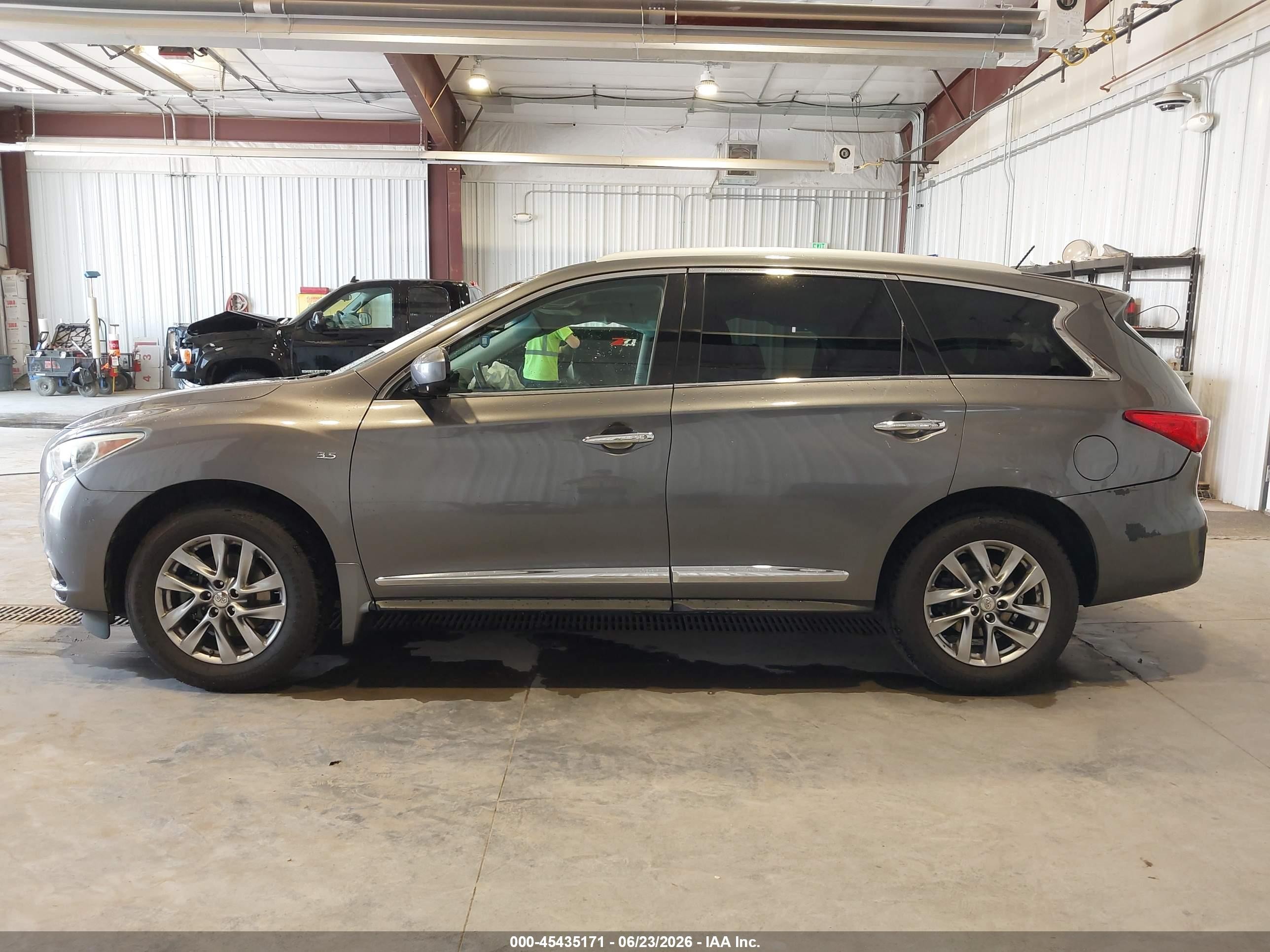 2015 Infiniti Qx60   Gray vin: 5N1AL0MNXFC505337