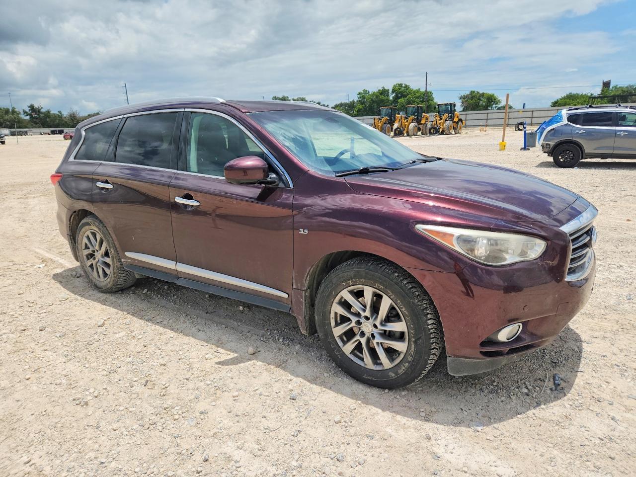 2015 Infiniti Qx60 Base Burgundy vin: 5N1AL0MNXFC505466