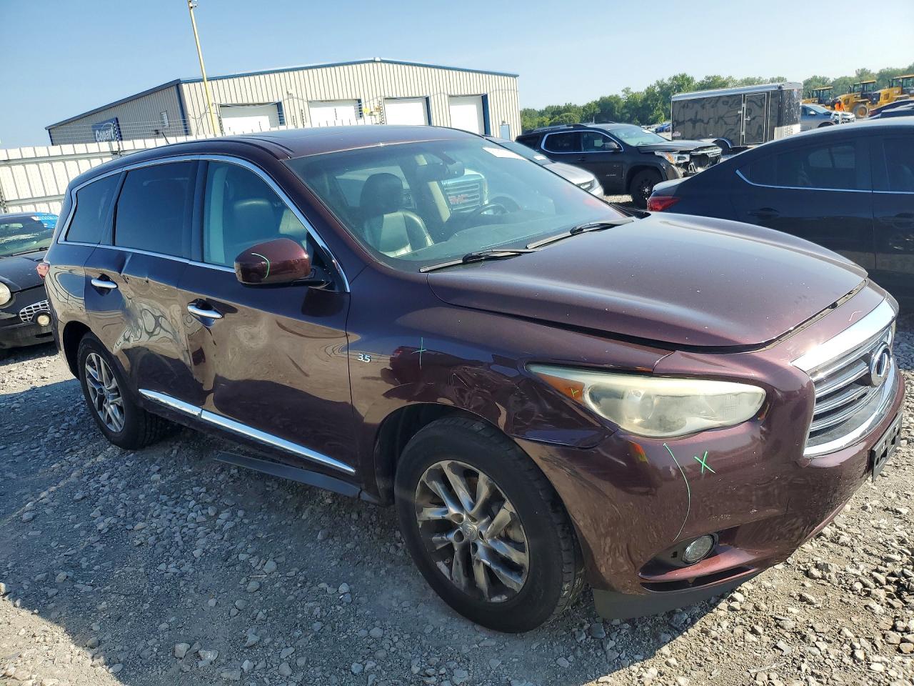 2015 Infiniti Qx60 Base Burgundy vin: 5N1AL0MNXFC515298