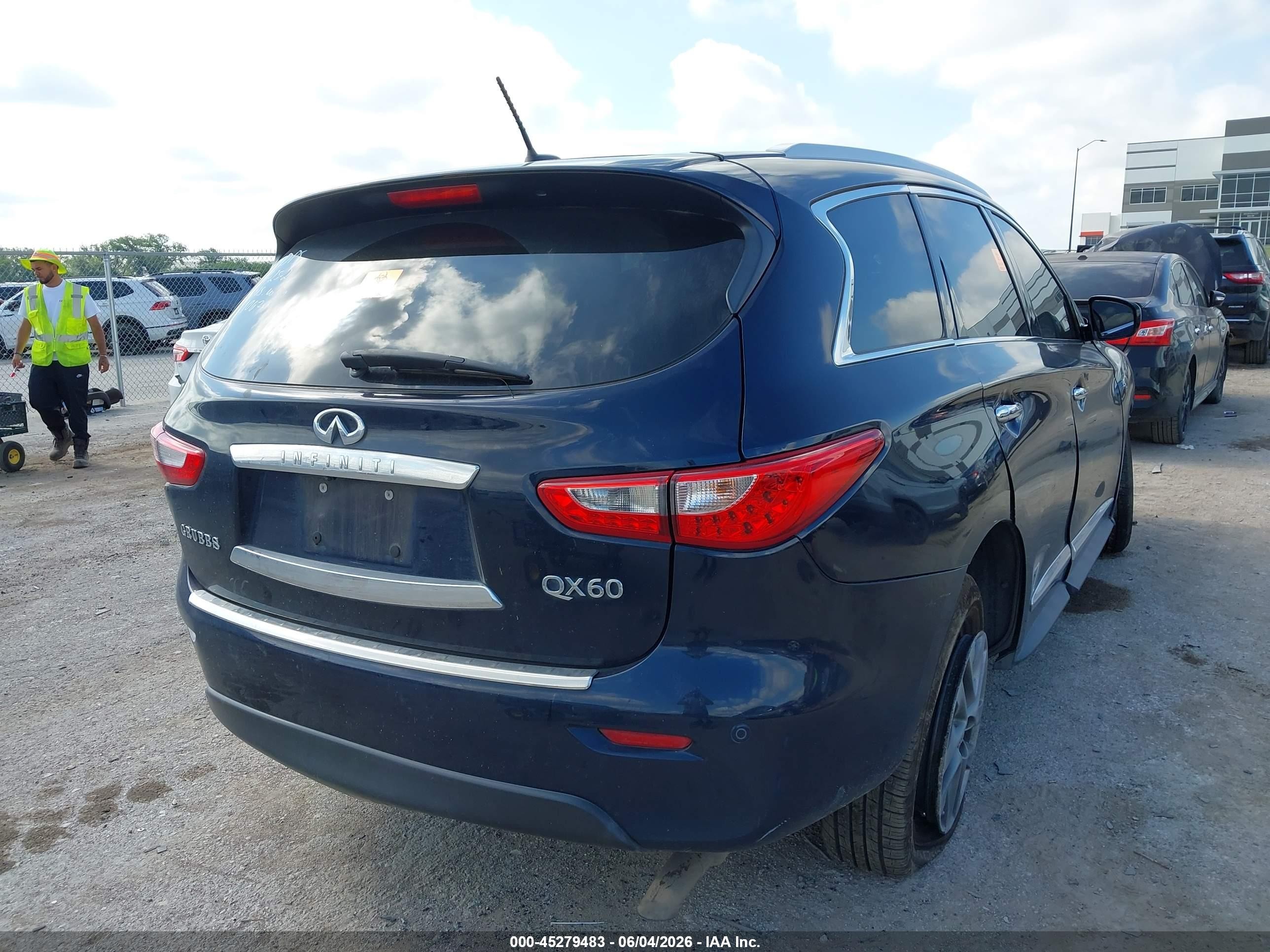2015 Infiniti Qx60   Dark Blue vin: 5N1AL0MNXFC521067